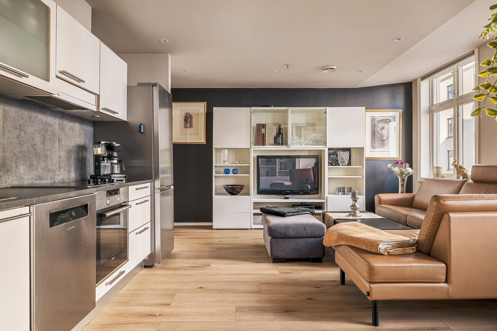 Åpen stue/kjøkkenløsning Galleribilde