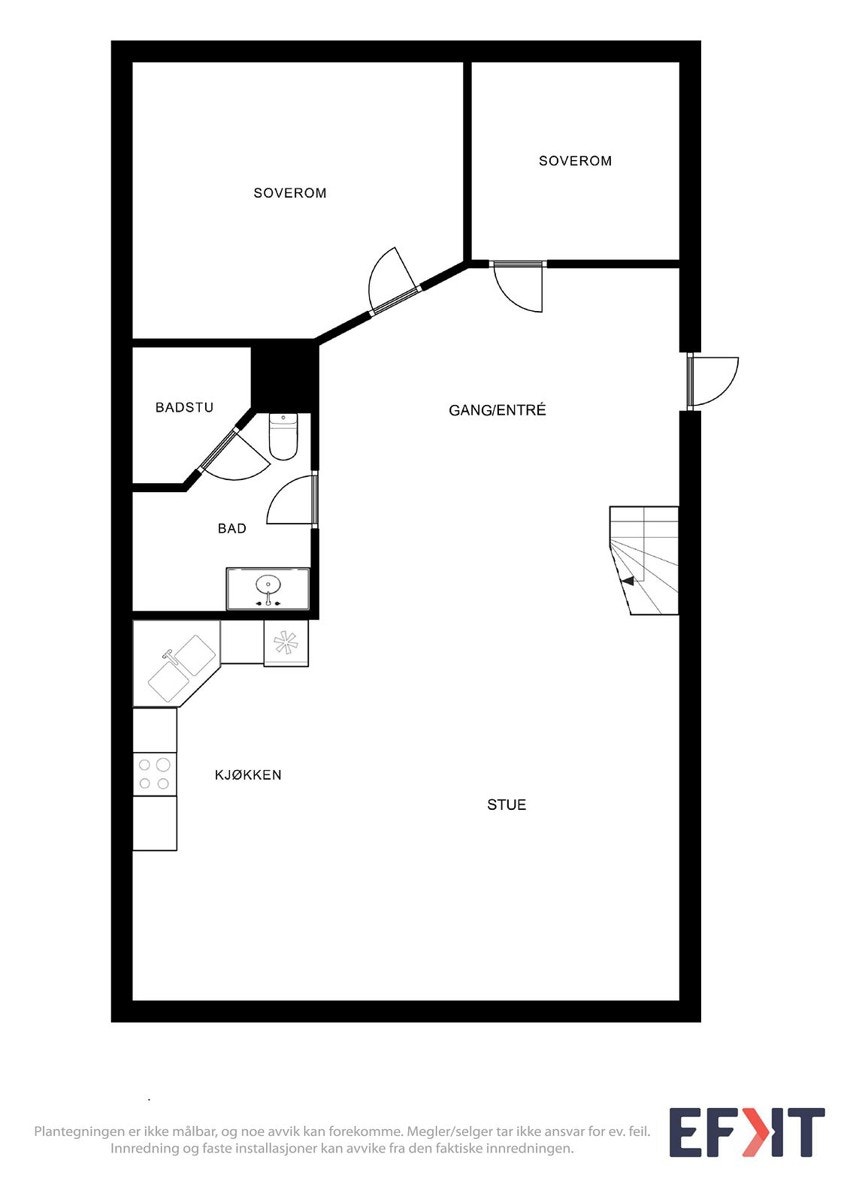 Plantegning hovedetasjen Galleribilde