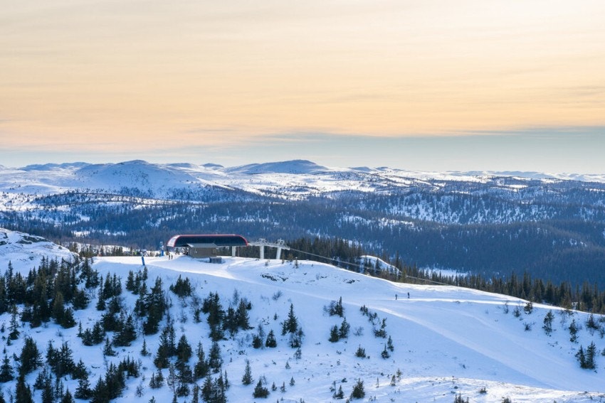 Utsikt fra toppen av stolheisen. Galleribilde