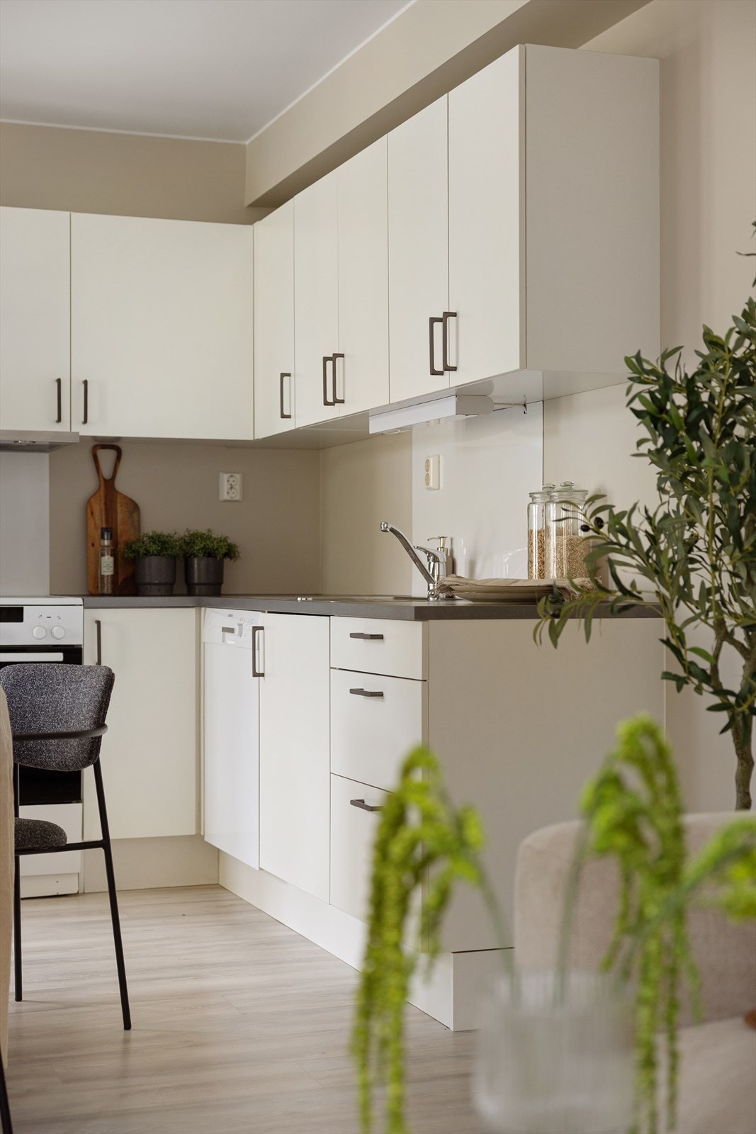 Det er kjøkkenventilator med kullfilter. Galleribilde