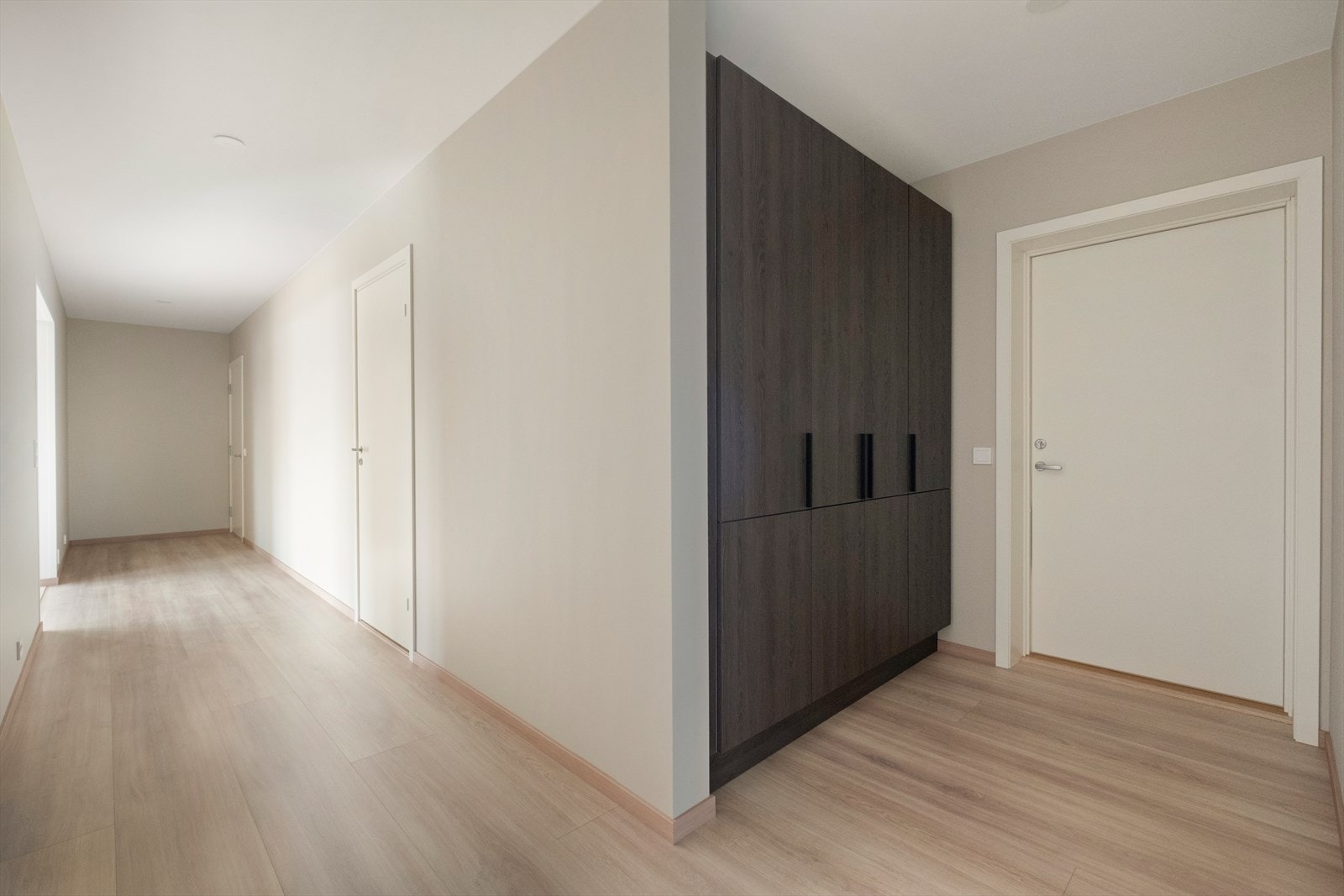 Leiligheten er stor og strekker seg over hele første etasjes lengde. Trappefri adkomst Galleribilde