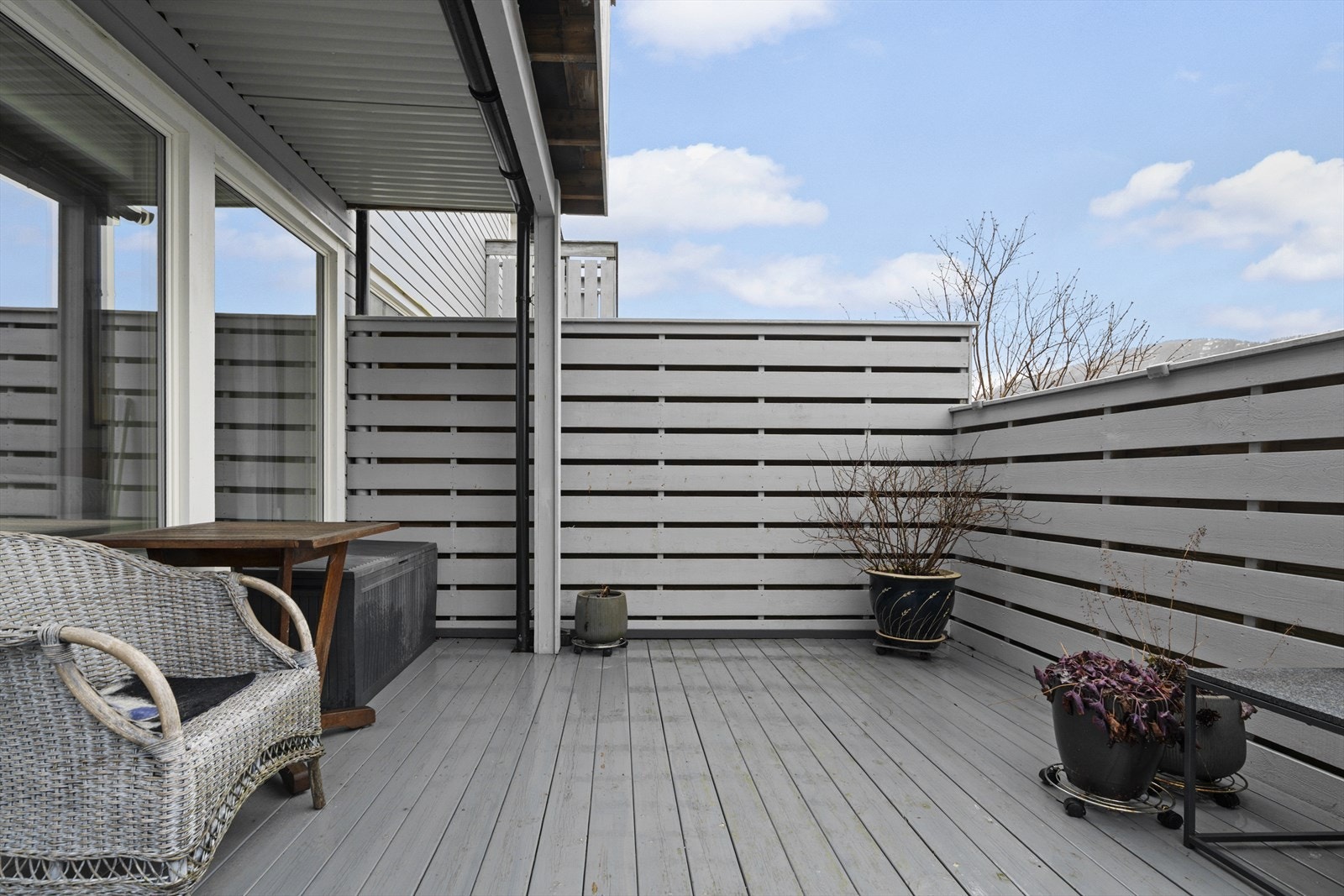 Terrassen er delvis takoverbygd Galleribilde