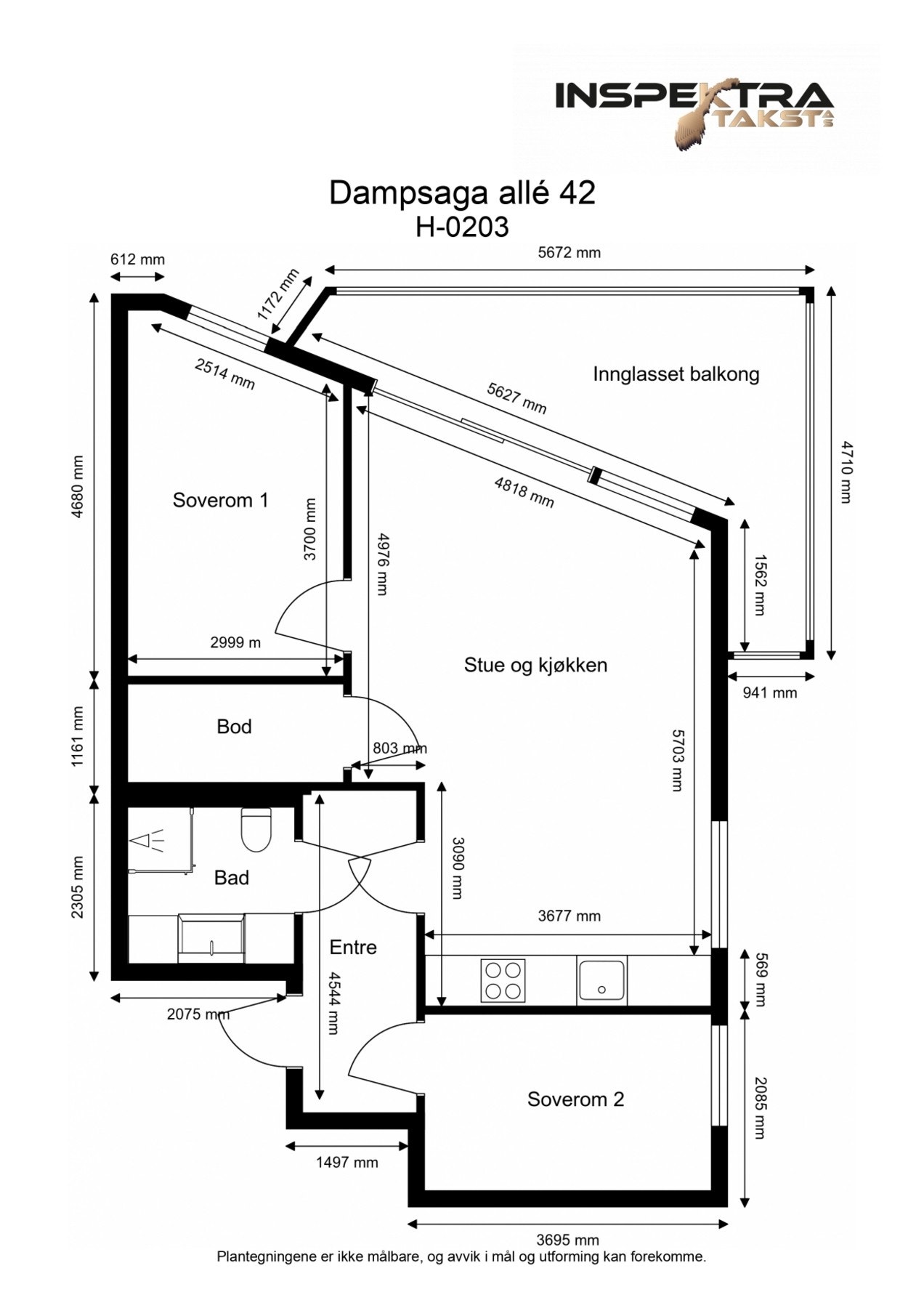 Plantegning 3.etasje. Galleribilde