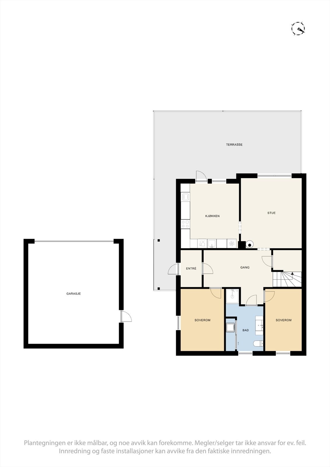 Plantegning 1.etasje Galleribilde