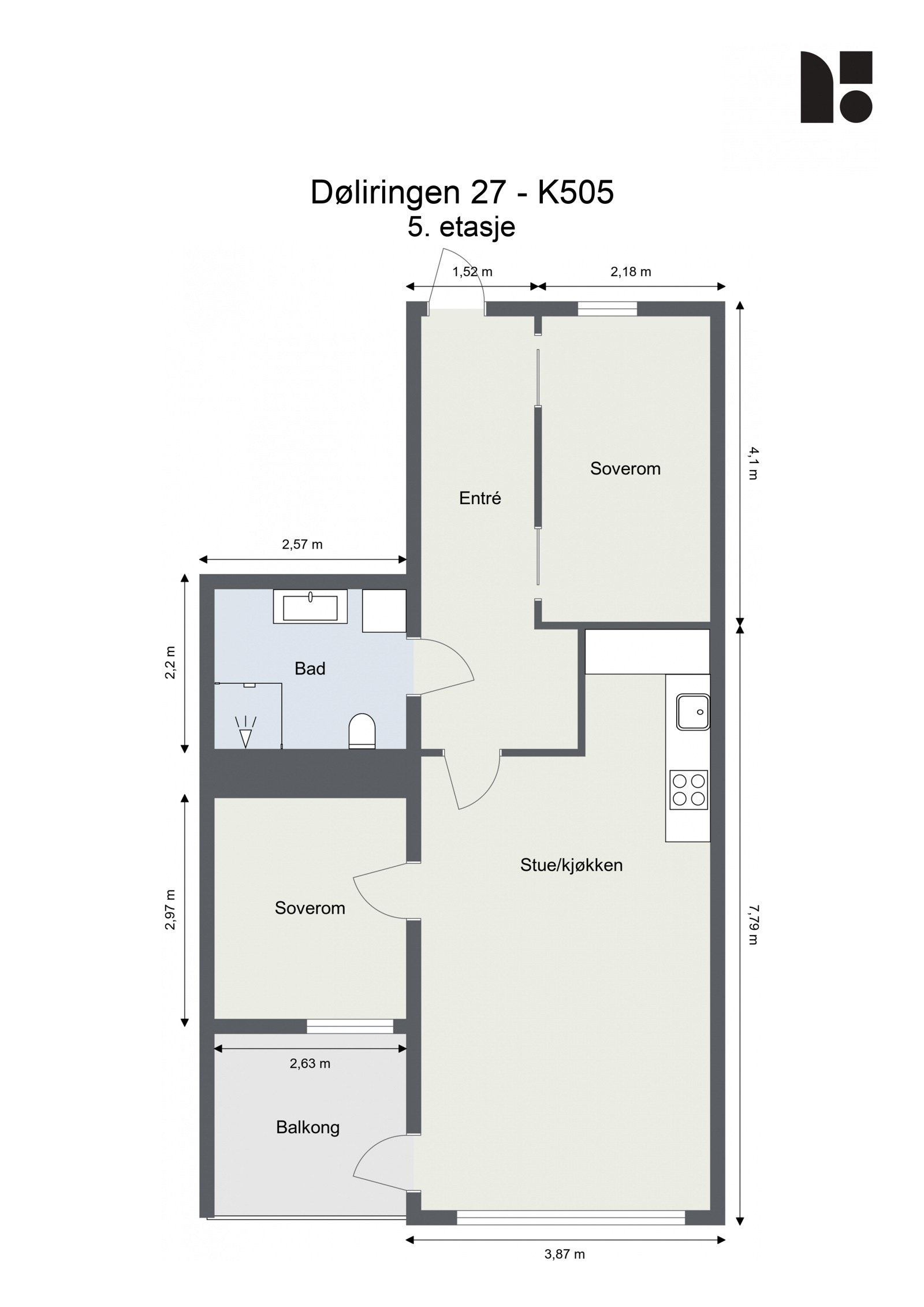 Plantegning - K505 Galleribilde
