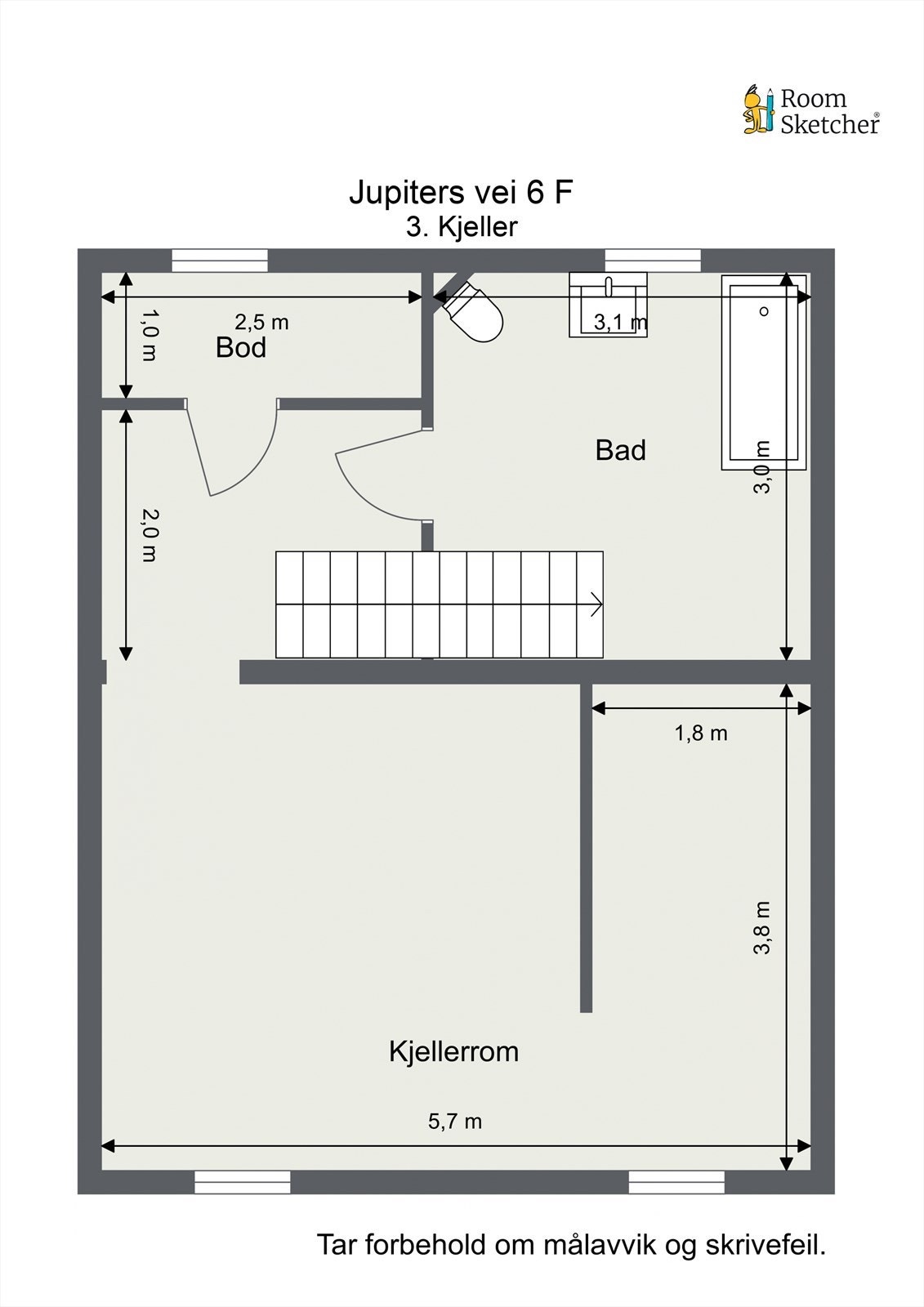 - Planskisse kjeller - Galleribilde