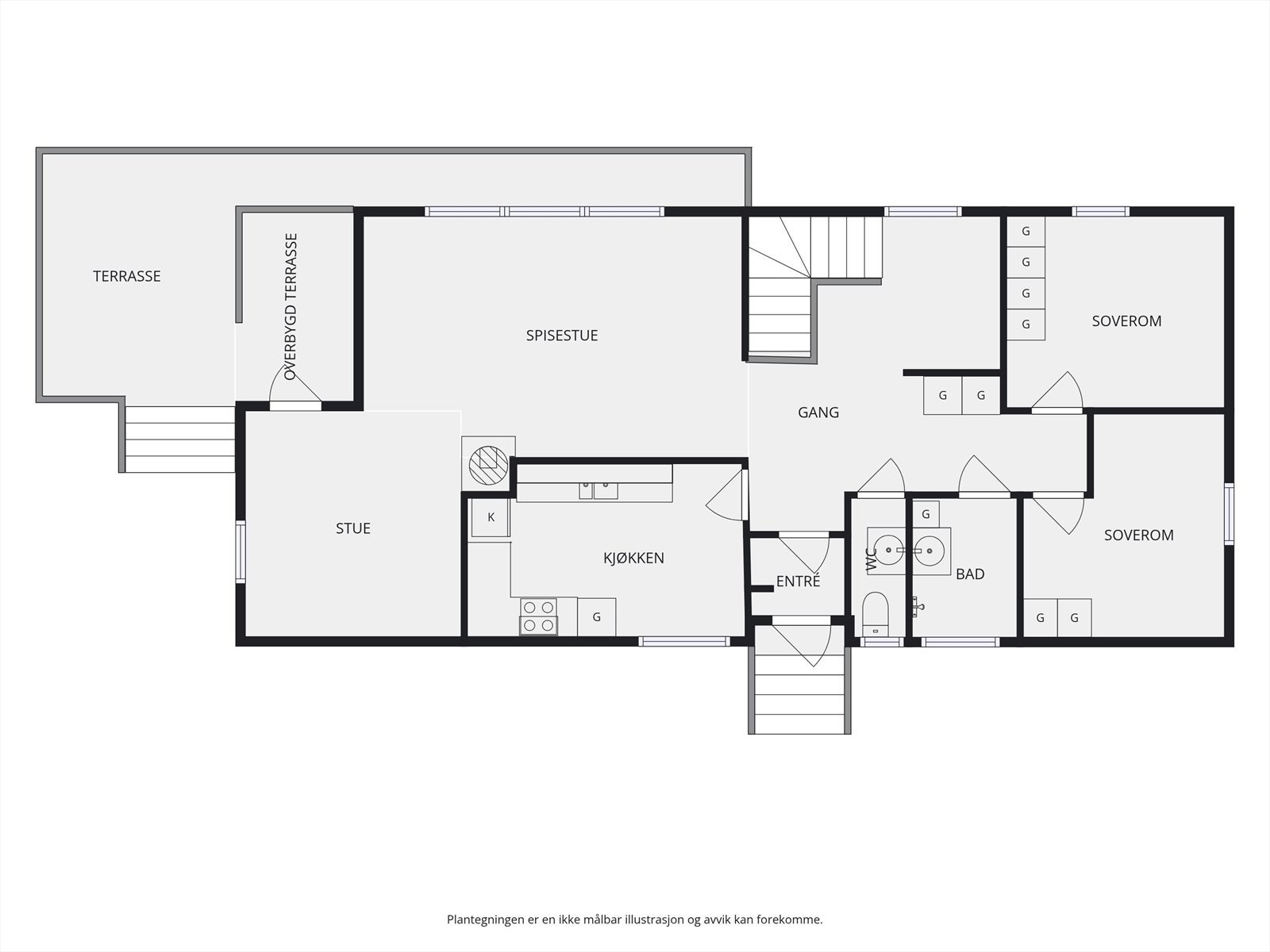Plantegning 1. etasje. Galleribilde