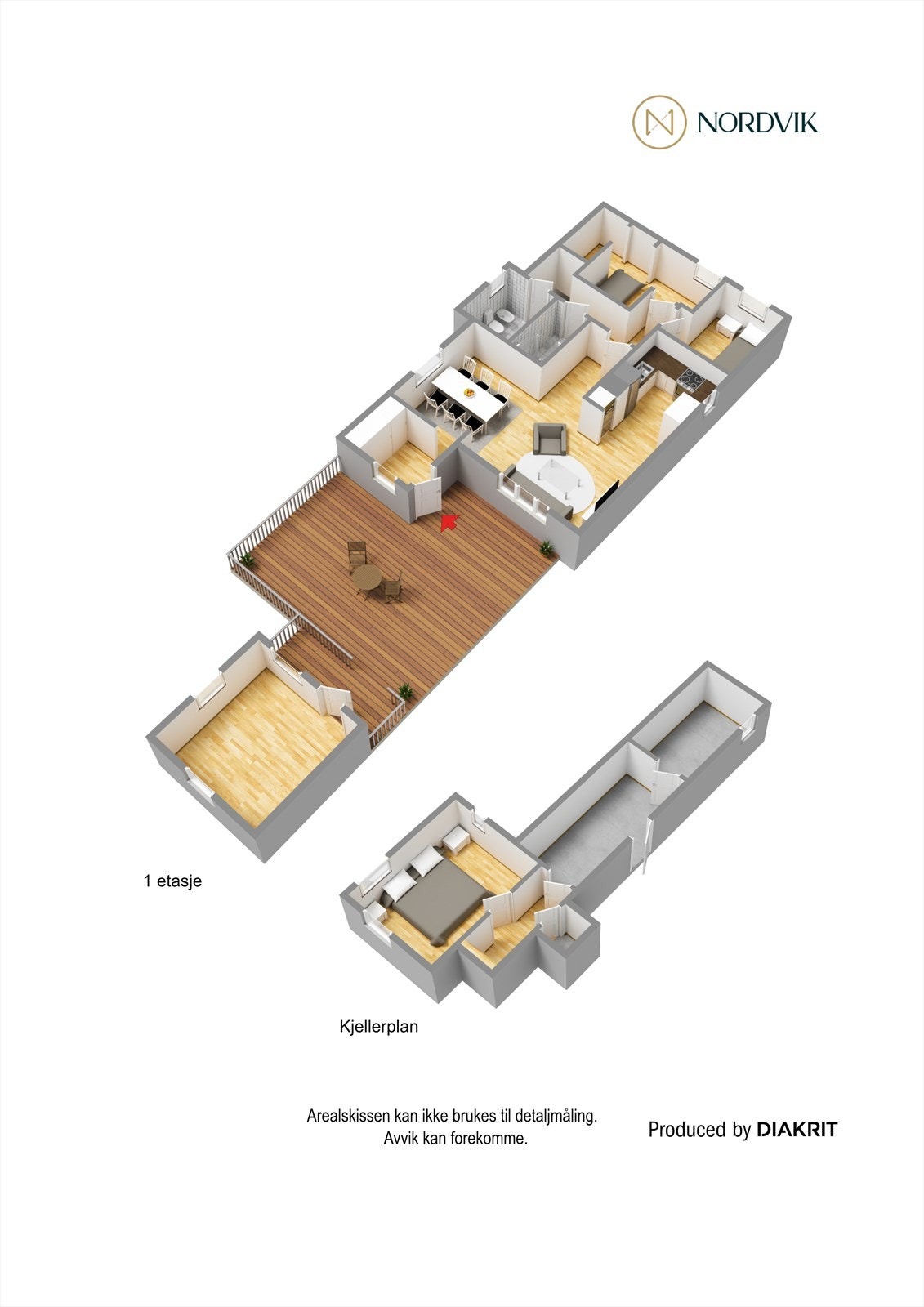 3D-tegning - begge plan. Galleribilde