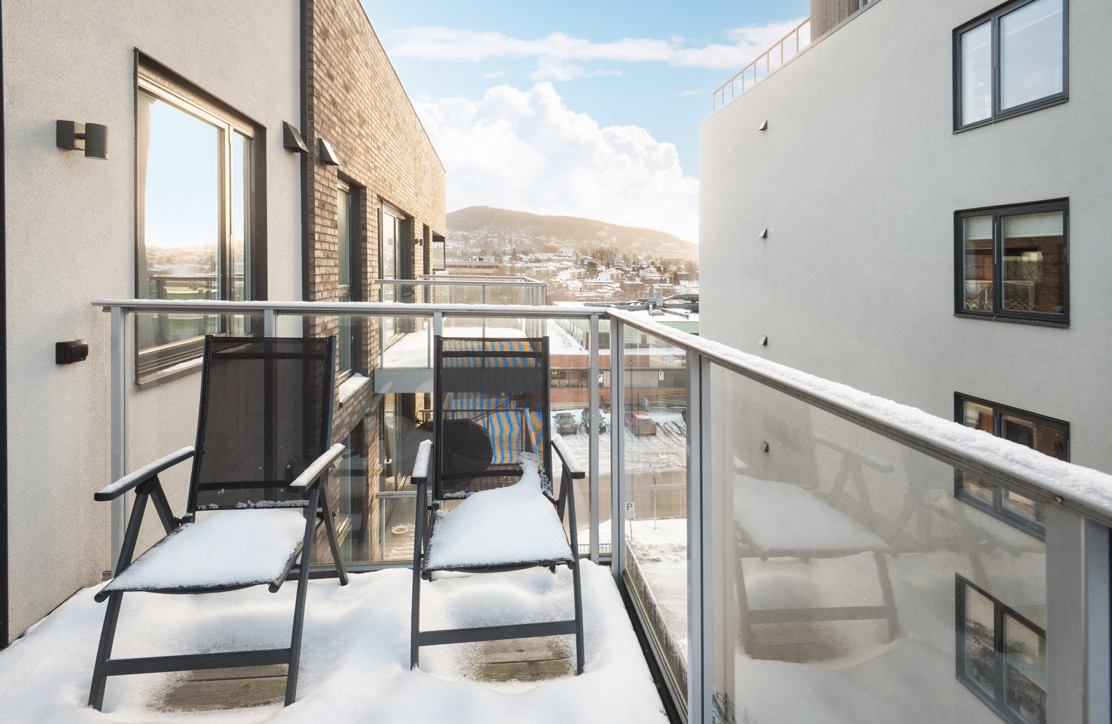 Fra balkongen er det nydelig utsyn. Galleribilde