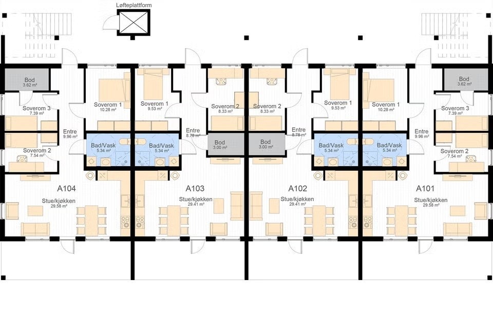 Dette er leilighet A101 Galleribilde