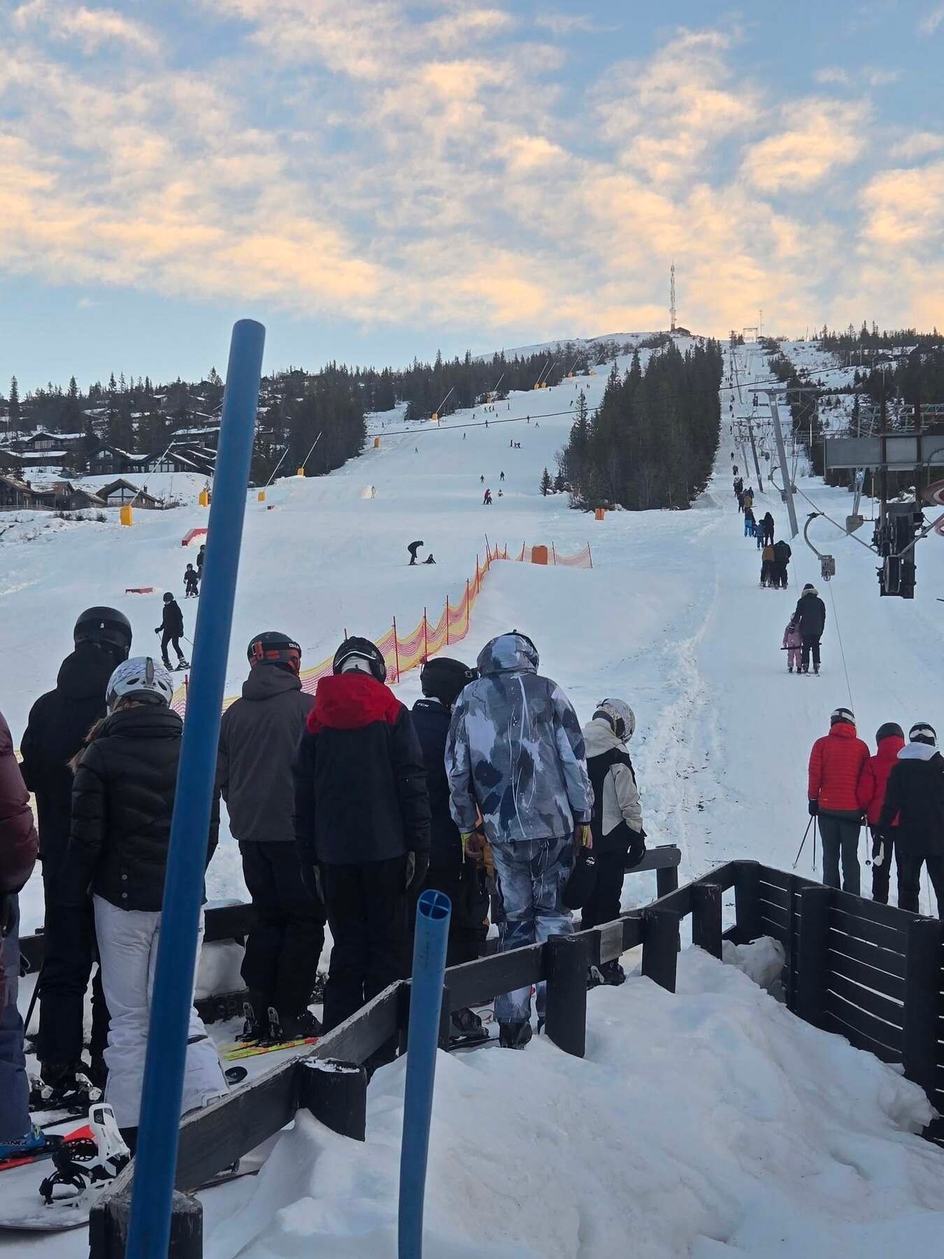 Fra Haglebu skisenter som ligger kort vei fra hyttefeltet. Galleribilde