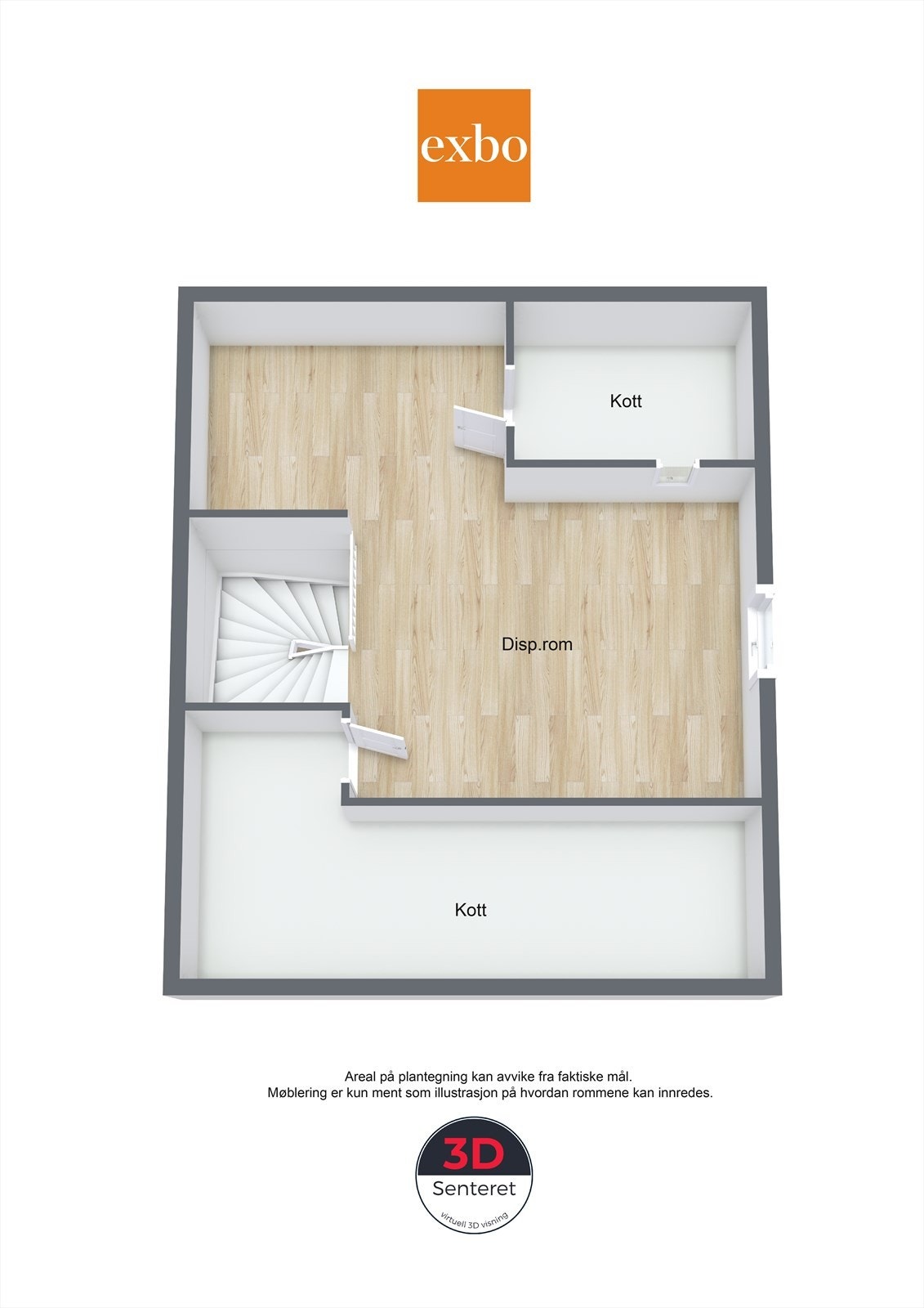 Plantegning loft. Galleribilde