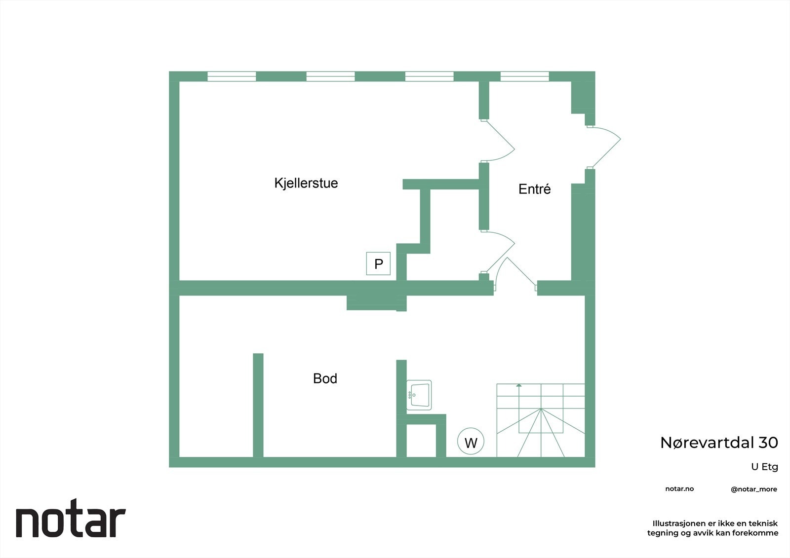 Plantegning kjeller Galleribilde