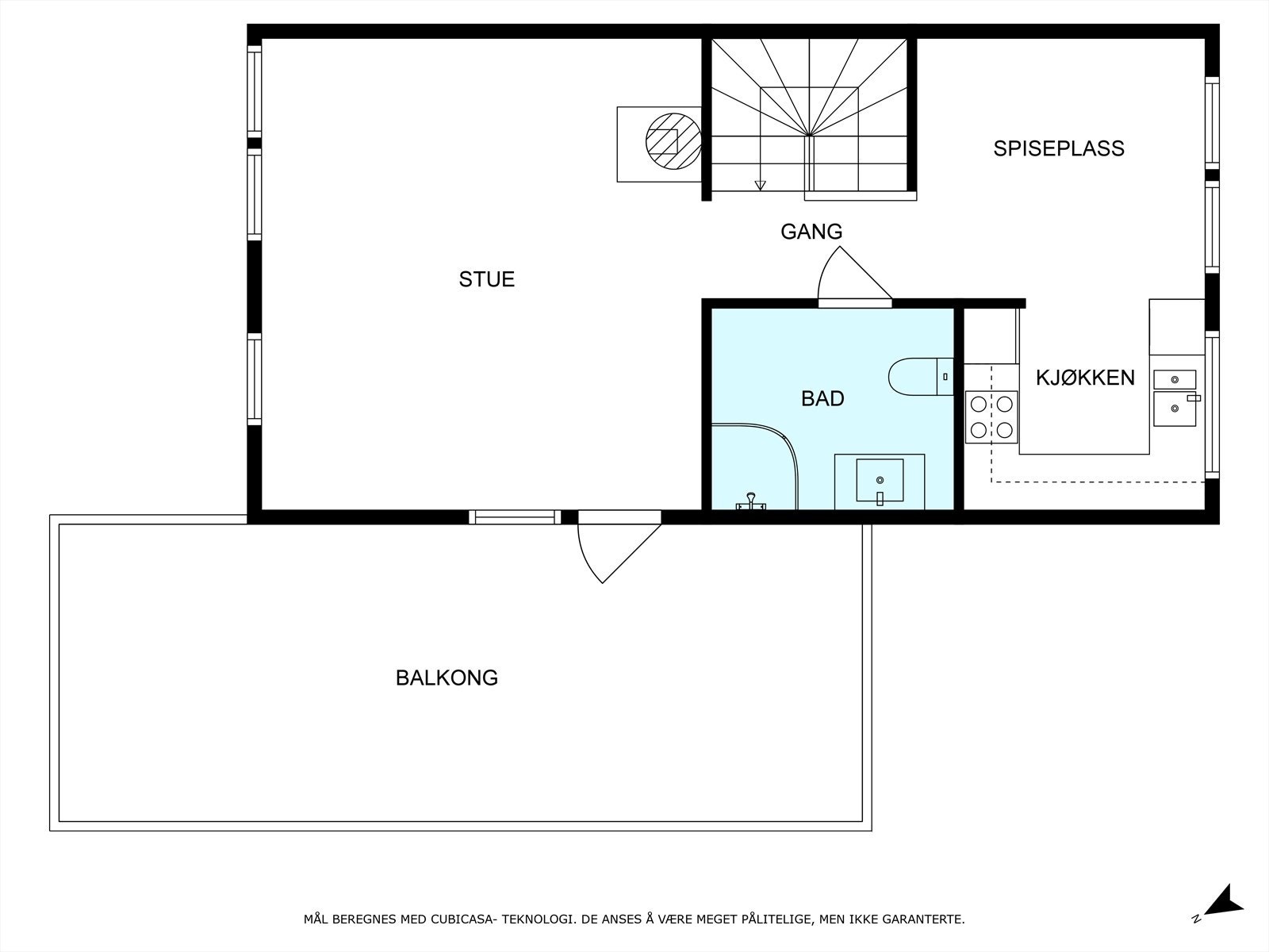 Planløsning 2.etg Galleribilde