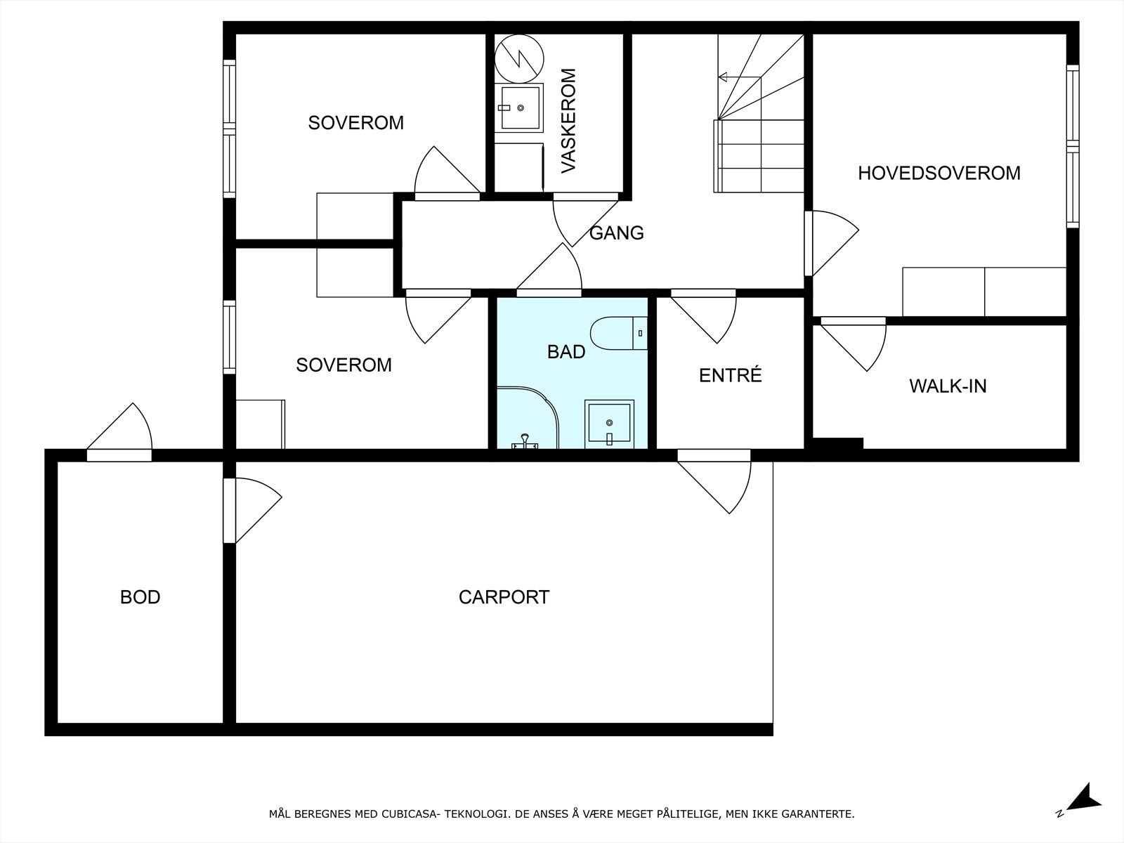 Planløsning 1.etg. Galleribilde