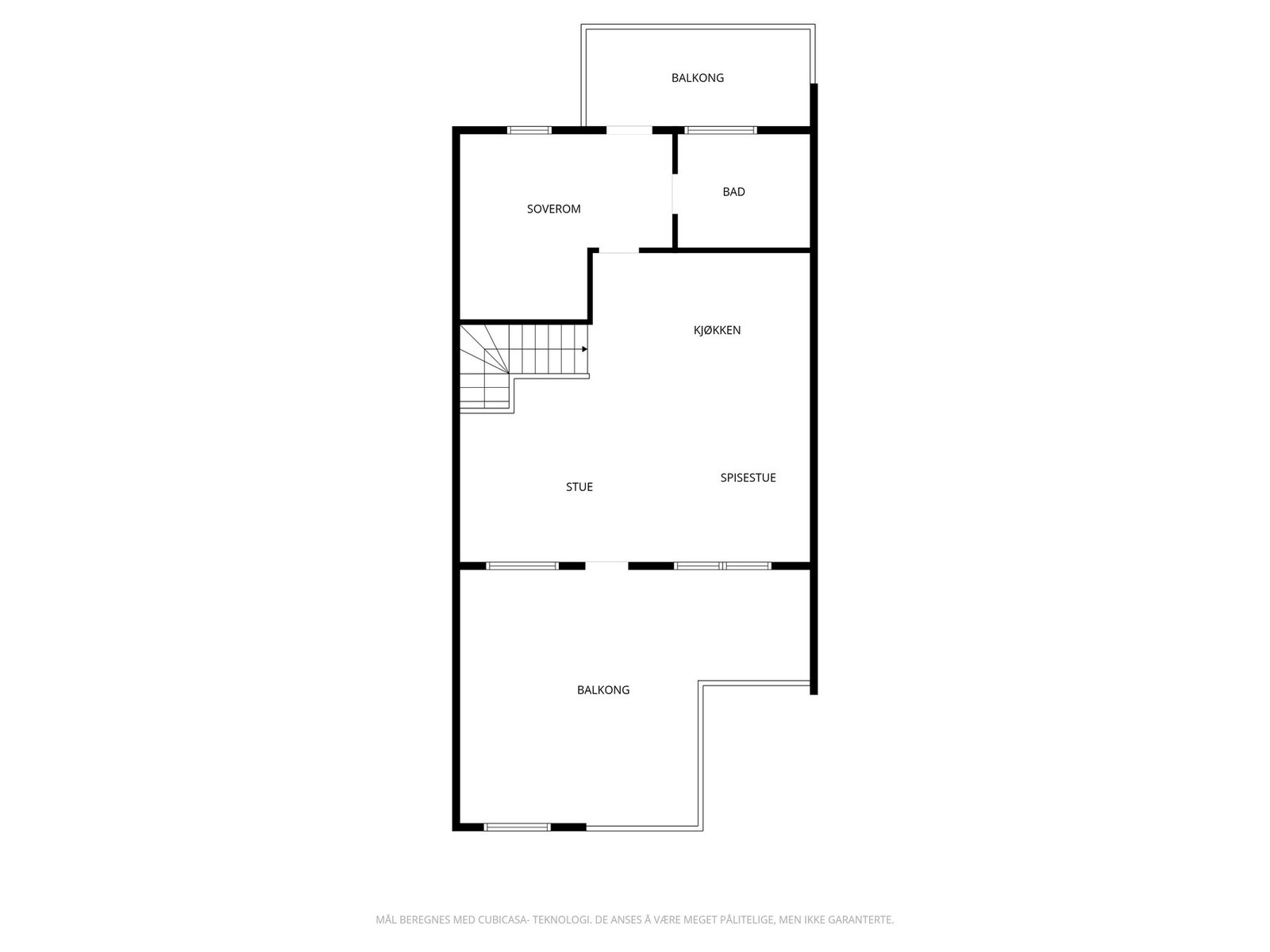 Plantegning 1. etasje Galleribilde