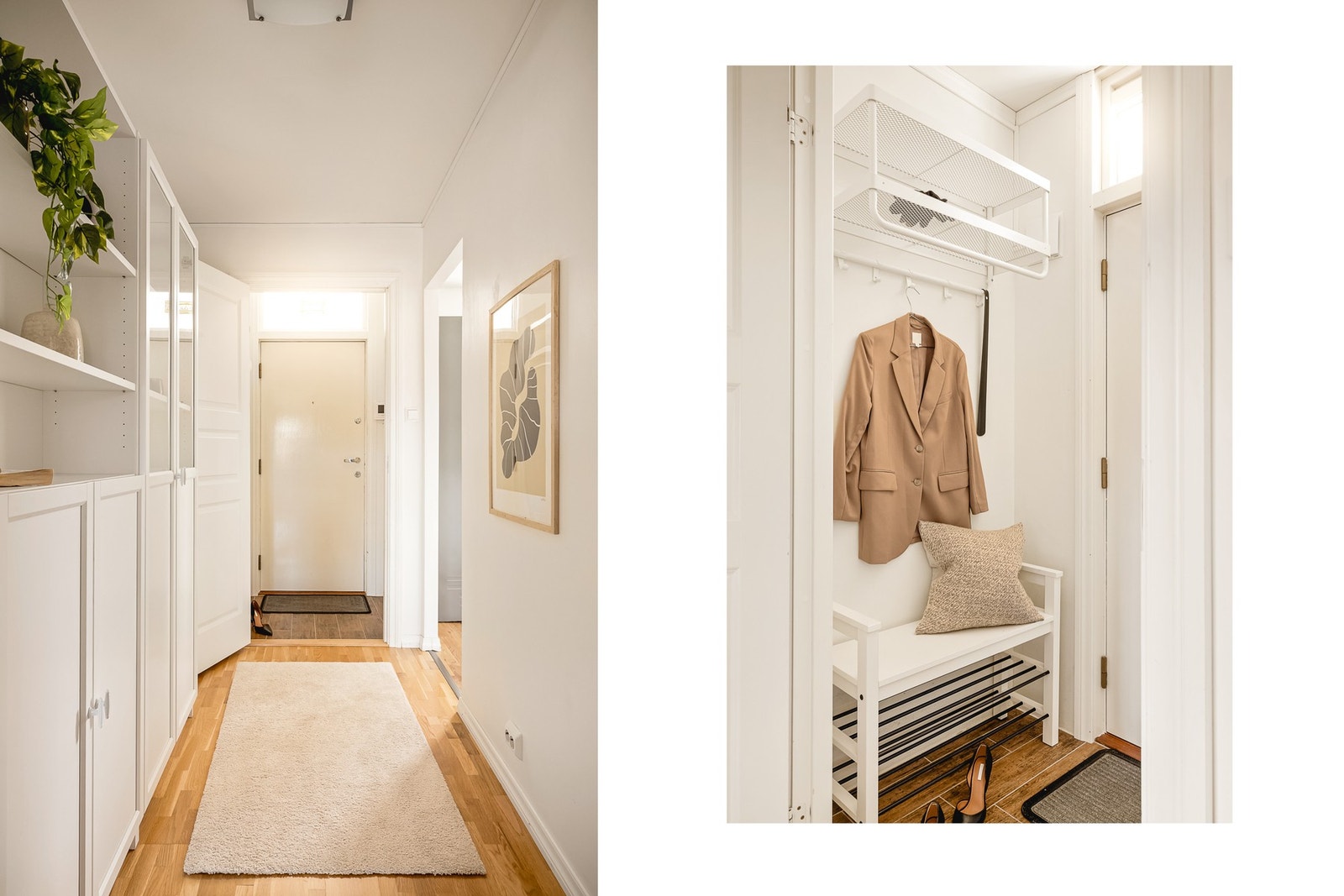 Velkommen inn! Det første som møter deg er en entré på 1,5 m² med flislagt gulv. Galleribilde