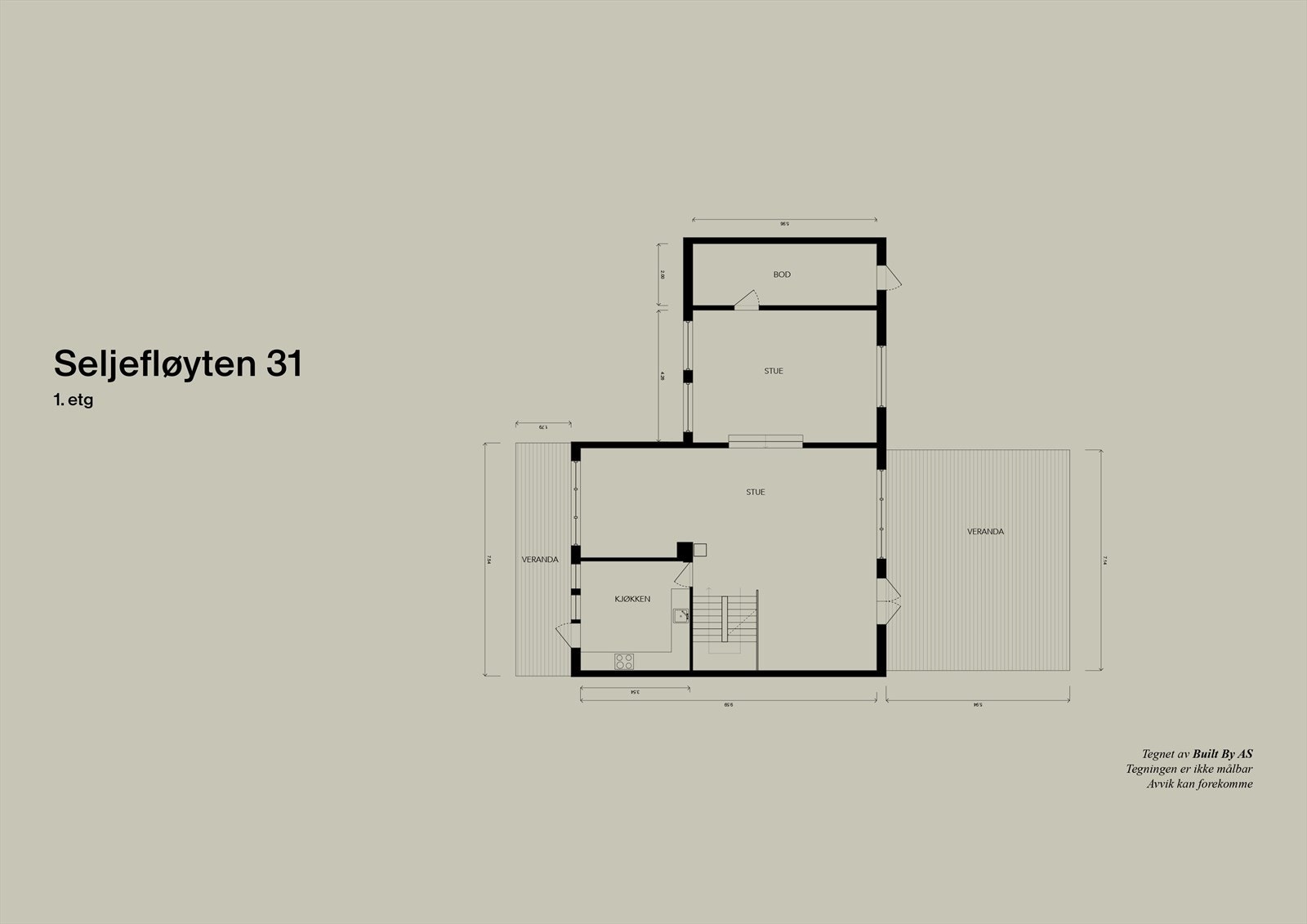 Planskisse 1 etg Galleribilde