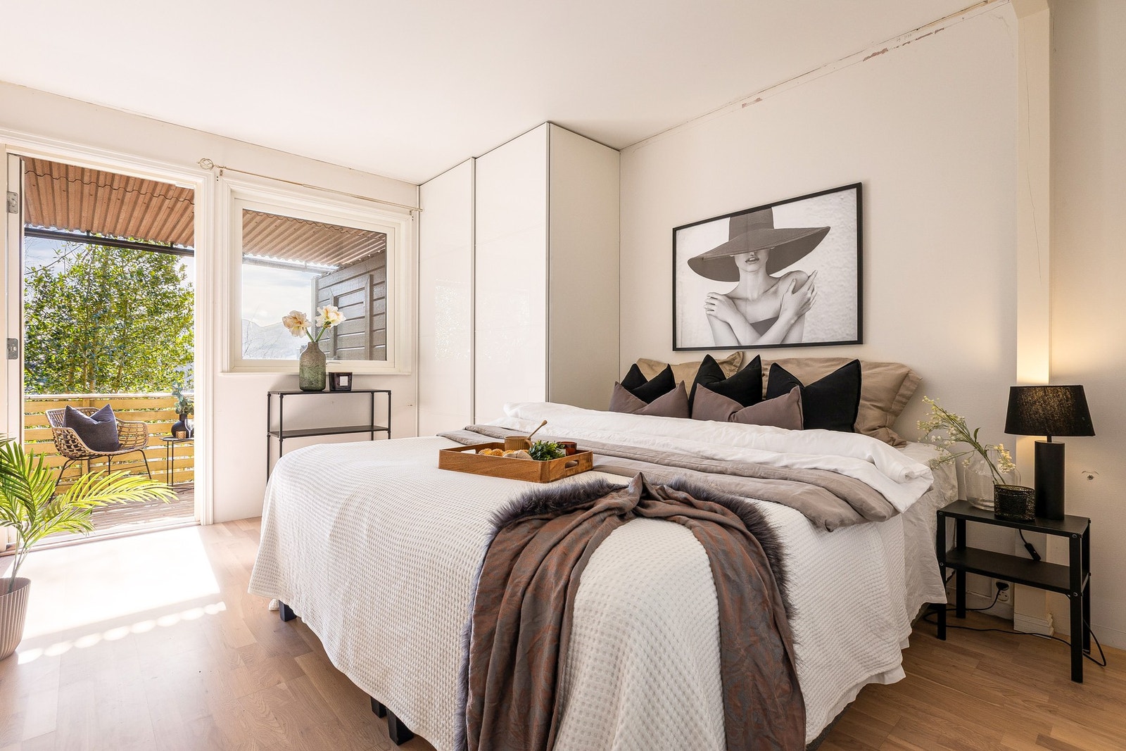 Hovedsoverom har utgang til terrasse Galleribilde