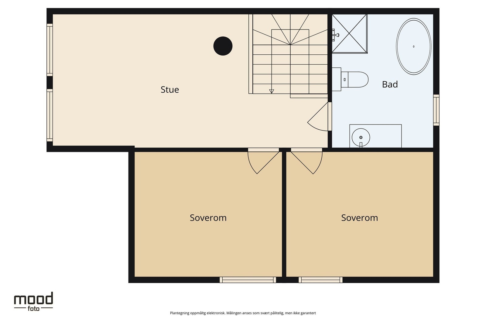 Plantegning overetasje. Galleribilde