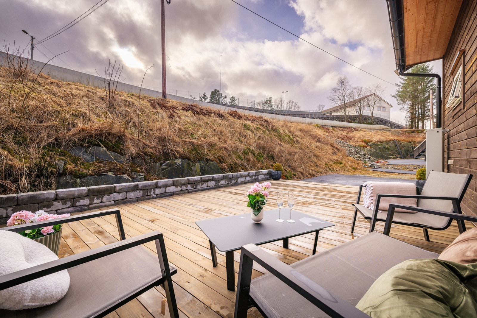 Her kan du nyte av å sitte godt og skjermet! Galleribilde