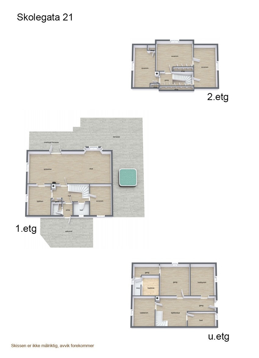Plantegning oversikt Galleribilde