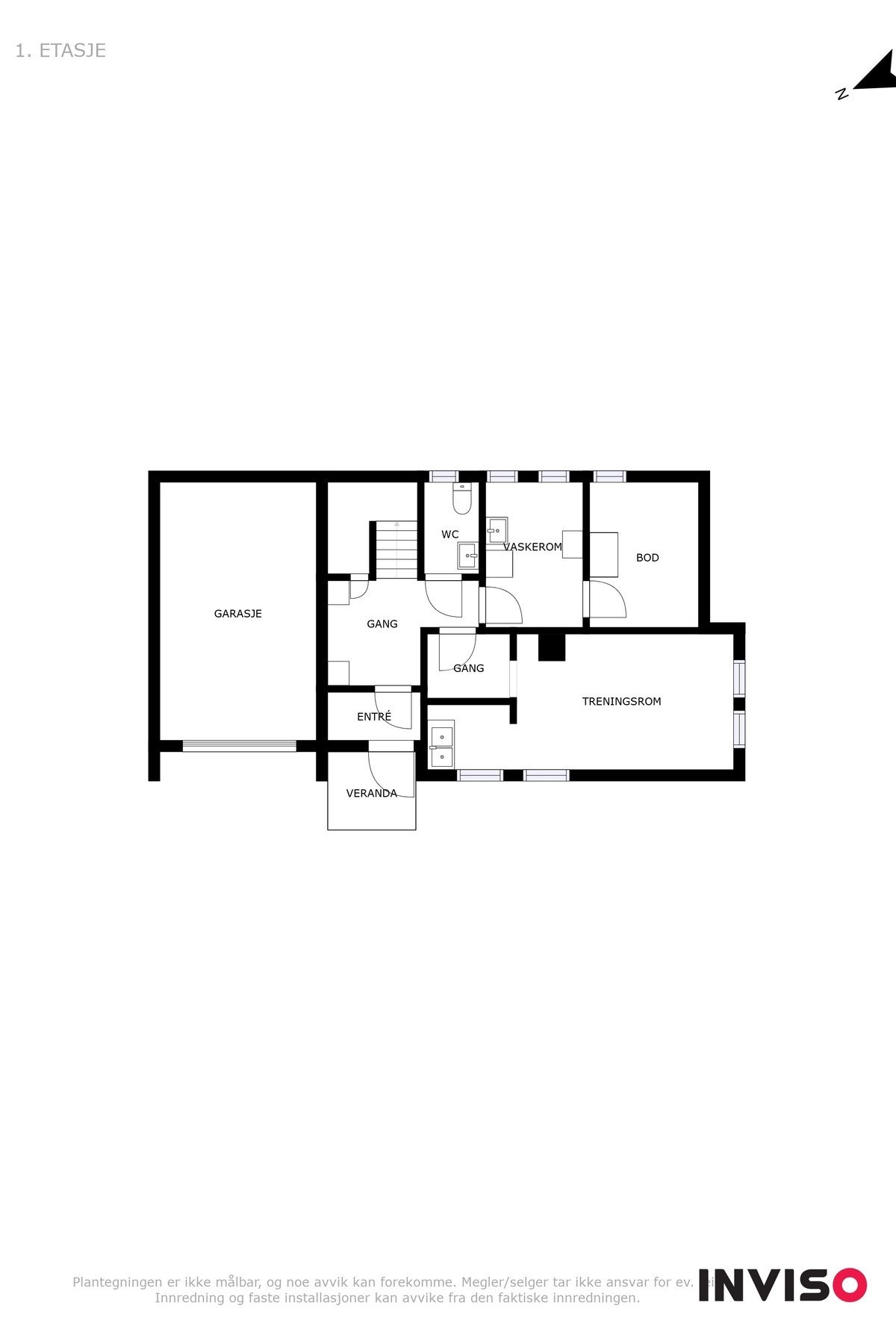 Plantegning 1. etasje. Galleribilde