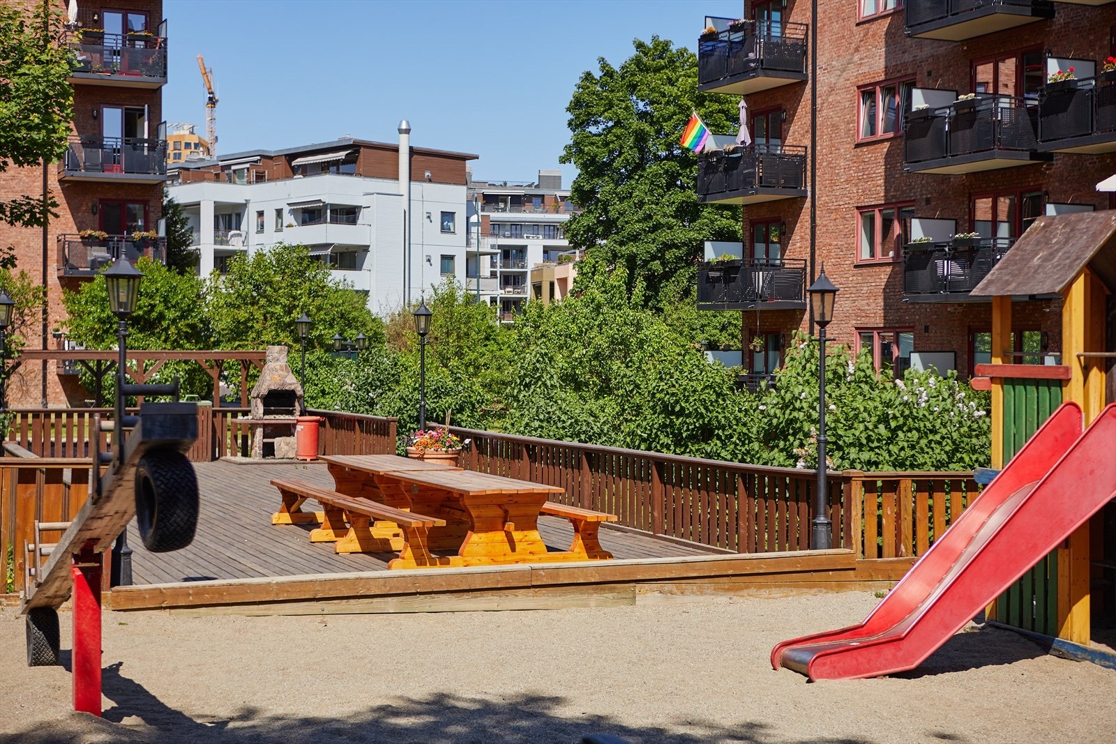 Flott lekeplass for de yngste barna Galleribilde