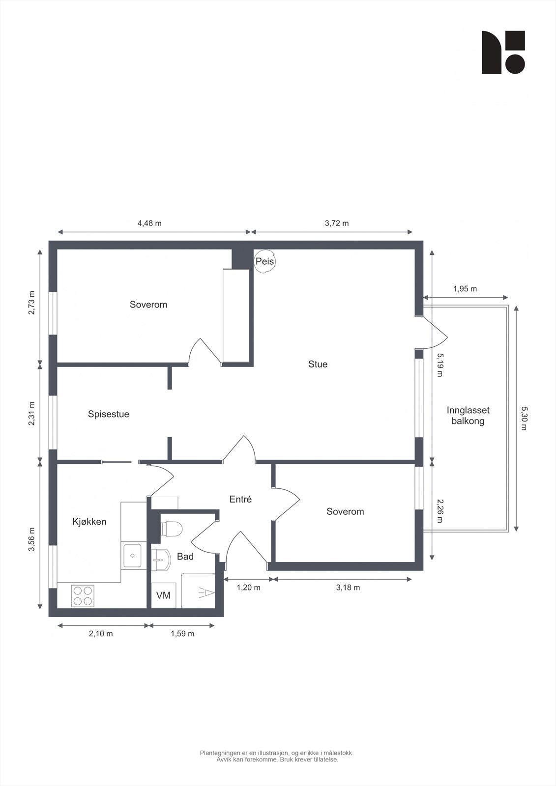 Plantegning. Galleribilde