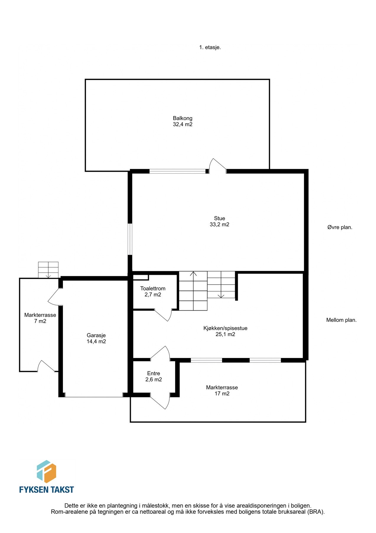 Plantegning 1.etasje. Galleribilde