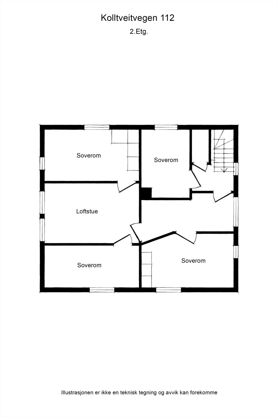 Plantegninger 2. etasje Galleribilde