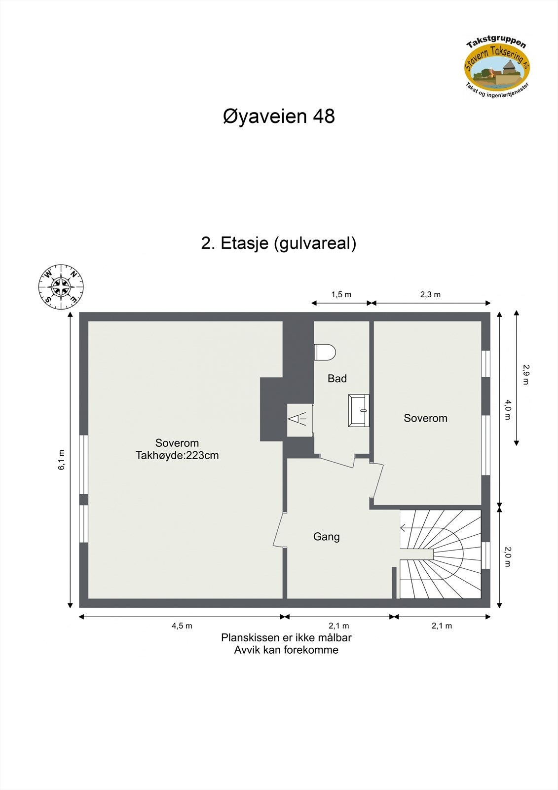 Plantegning 2. etasje Galleribilde