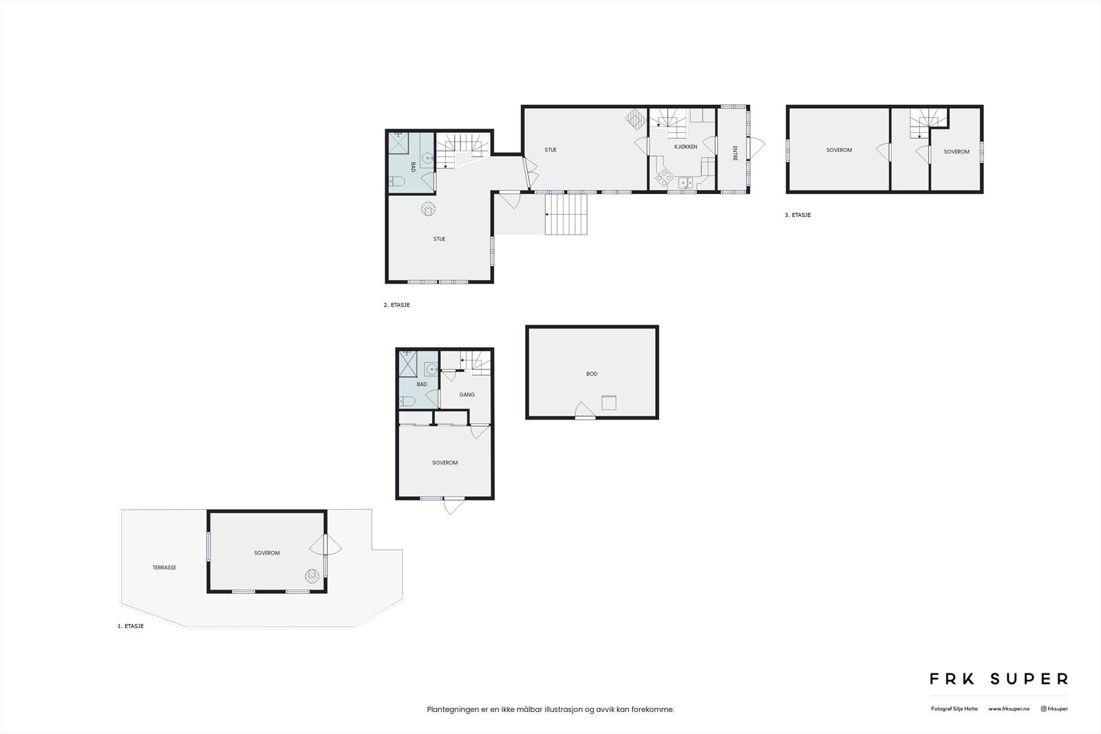 Samlede plantegninger. Galleribilde