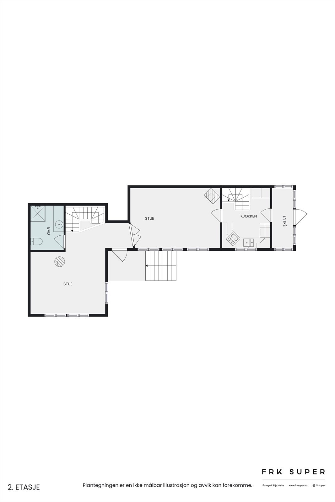 Plantegning hovedetasje. Galleribilde