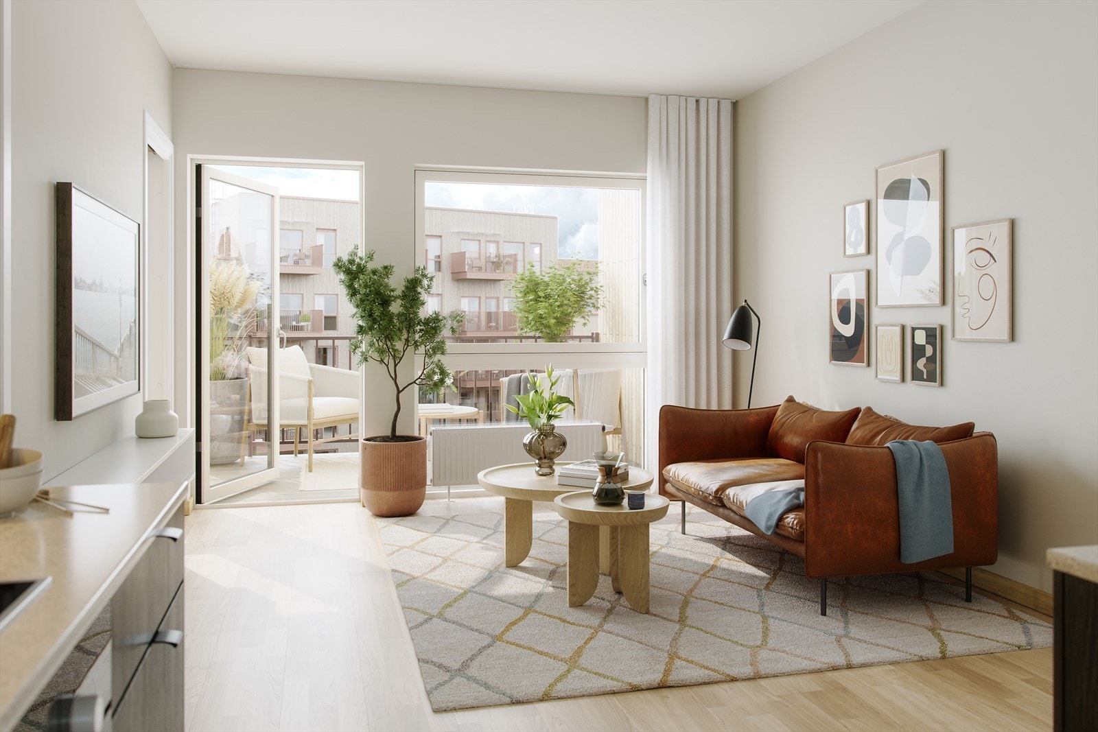 Velkommen til Vollebekk Stasjon B-302 NY - Bildet er en illustrasjon for presentasjon av prosjektet og er ikke utarbeidet for denne leiligheten, avvik vil forekomme Galleribilde