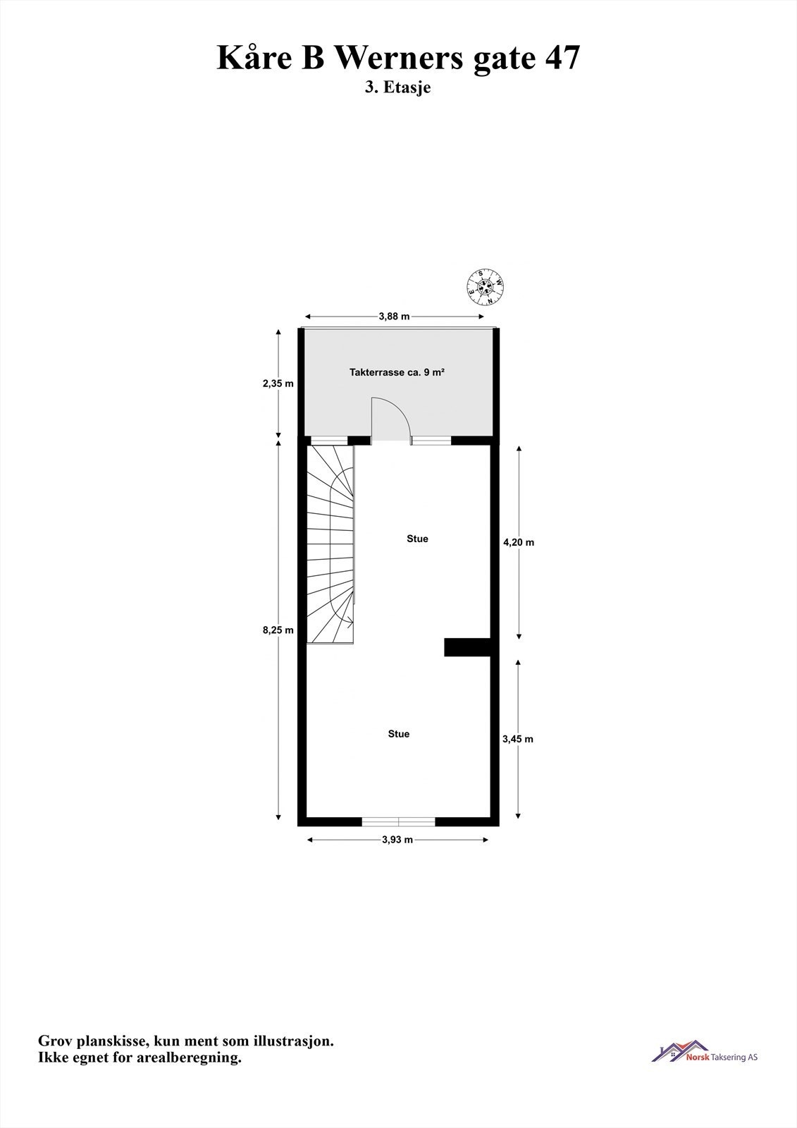 - 3. etg | Stue (mulighet for ekstra soverom) og terrasse - Galleribilde