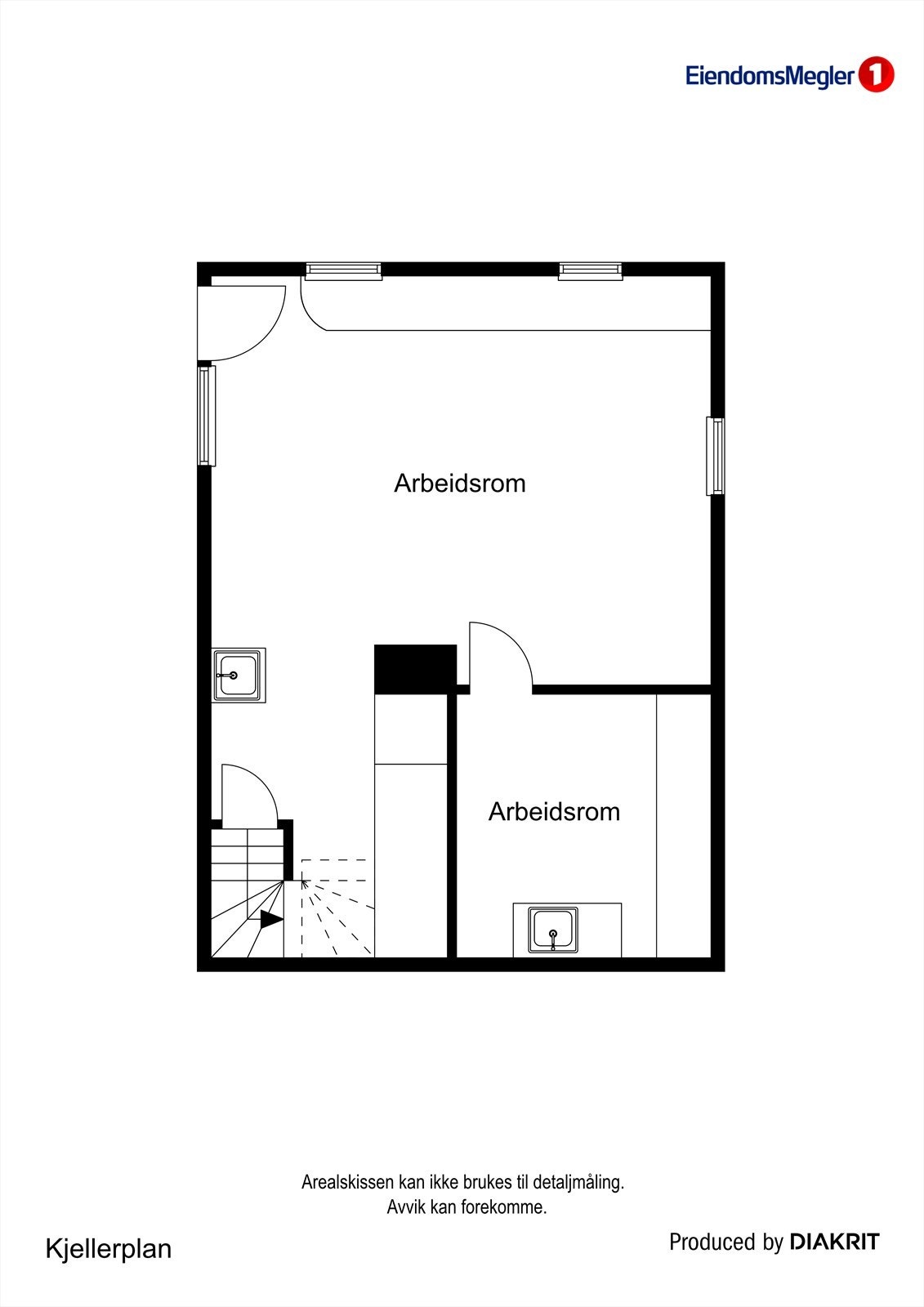 Plantegning kjeller Galleribilde