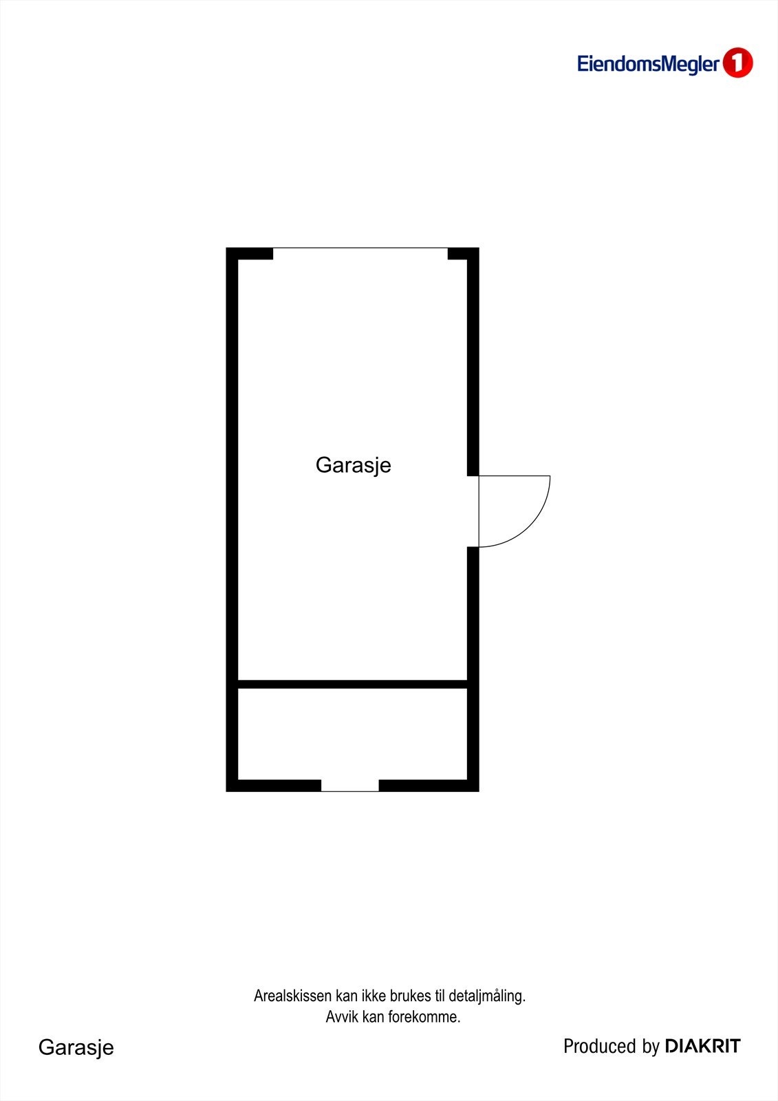 Plantegning garasje Galleribilde