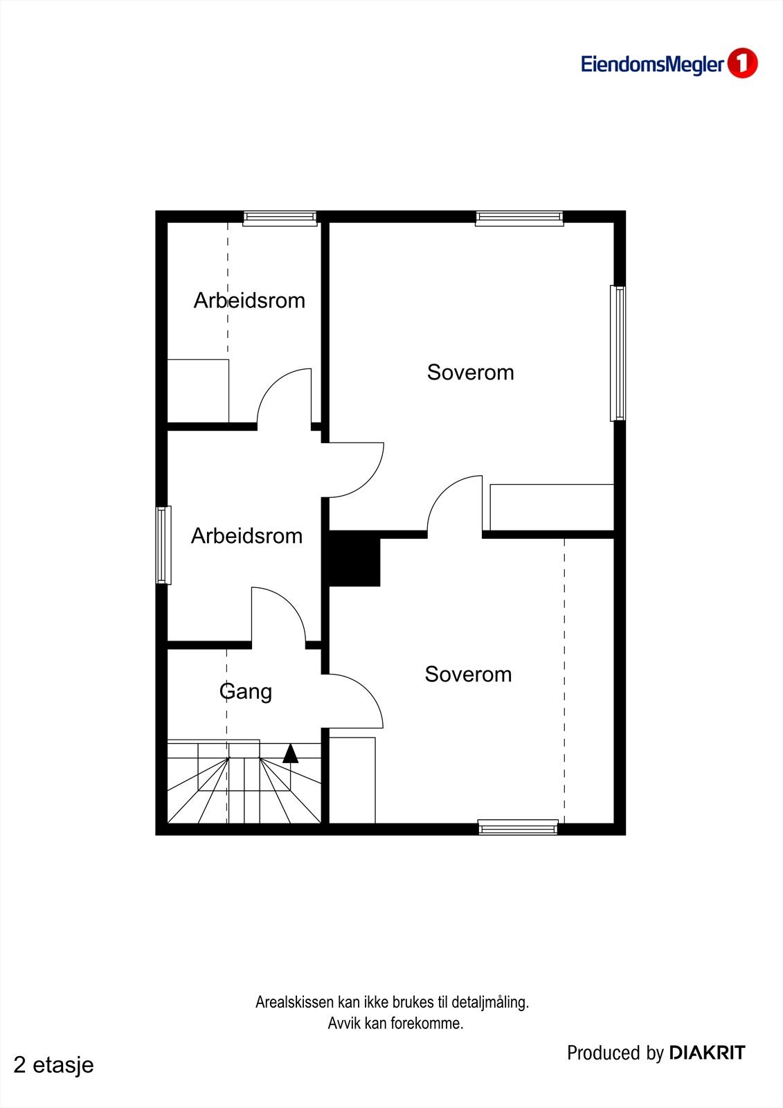Plantegning loft Galleribilde