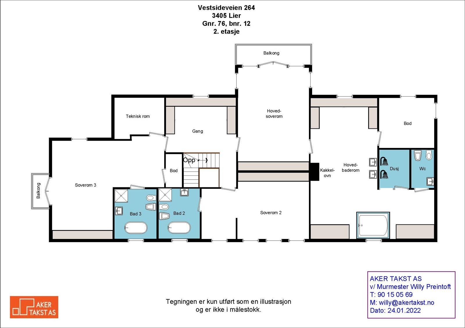 Plan 2. etg Galleribilde