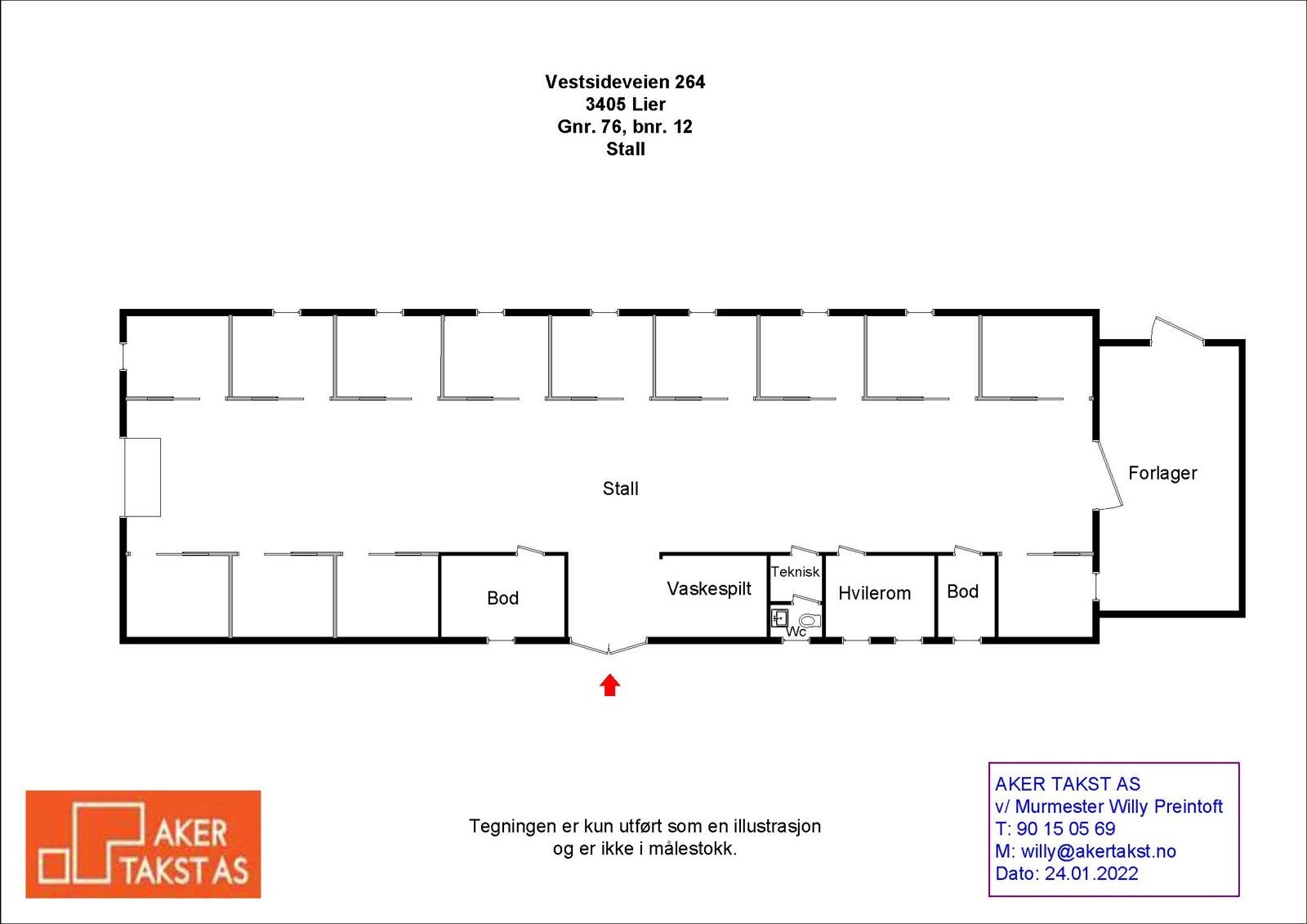 Planløsning stall Galleribilde