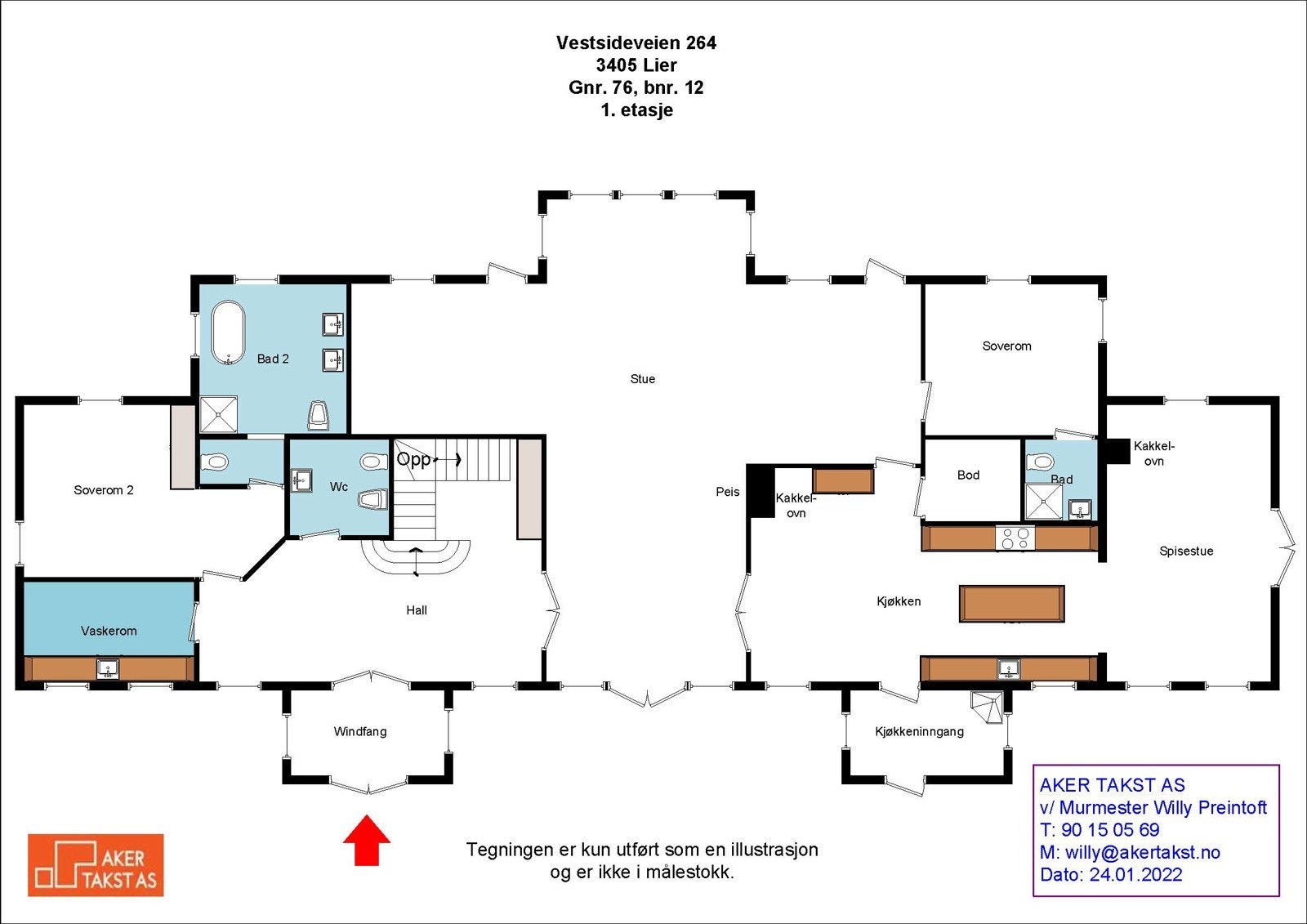 Plan 1. etg Galleribilde