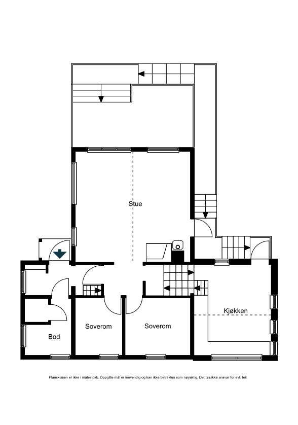 Plantegning hovedplan Galleribilde