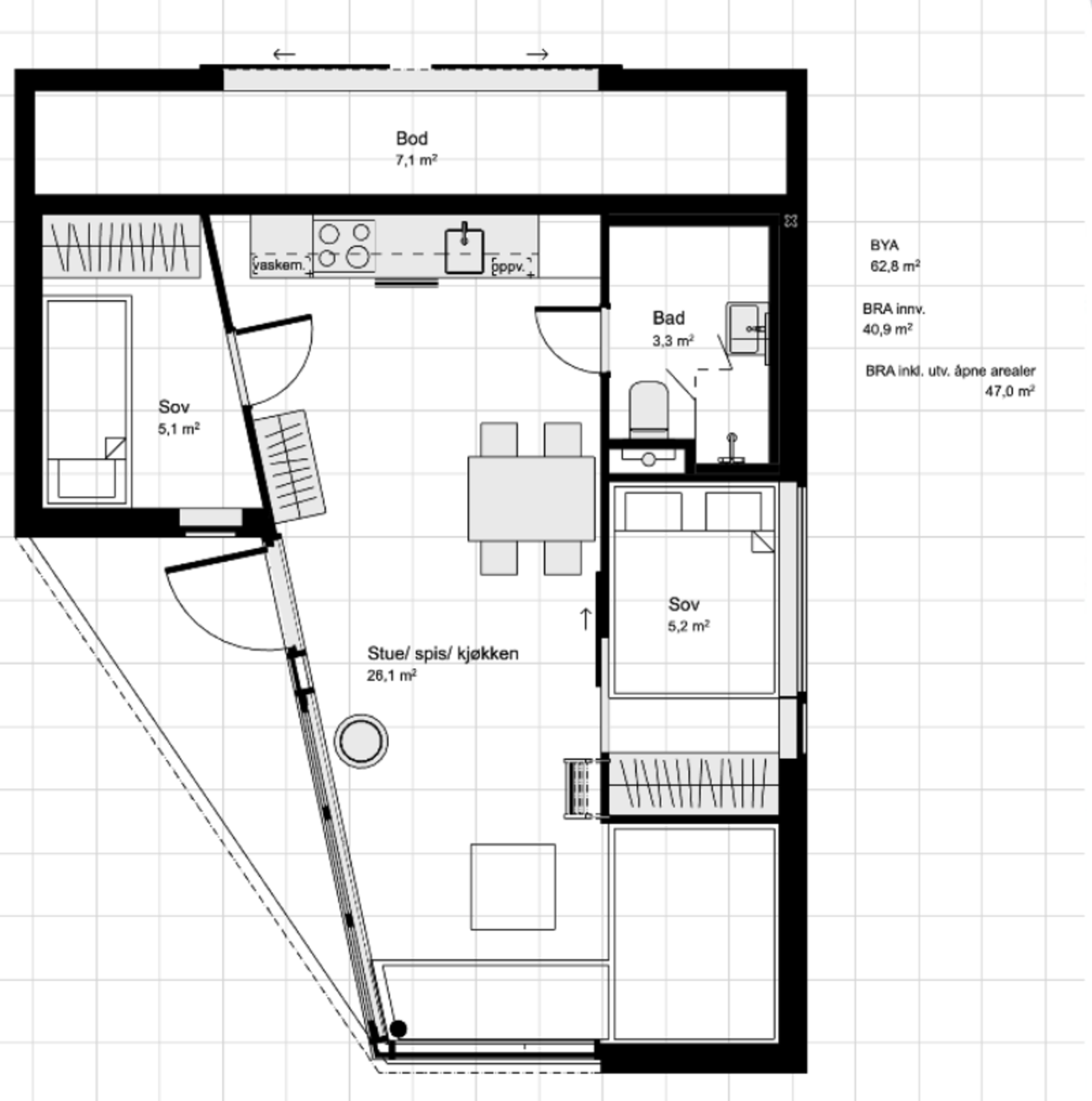 Plankisse 1. etg. Galleribilde