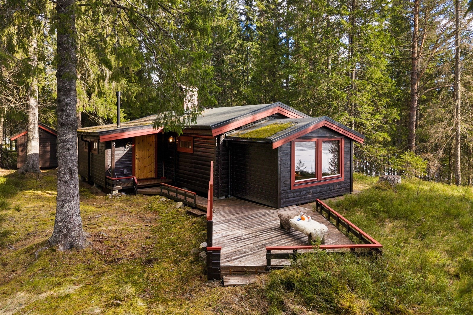 Her vi man få en tradisjonell og flott hytte. Galleribilde