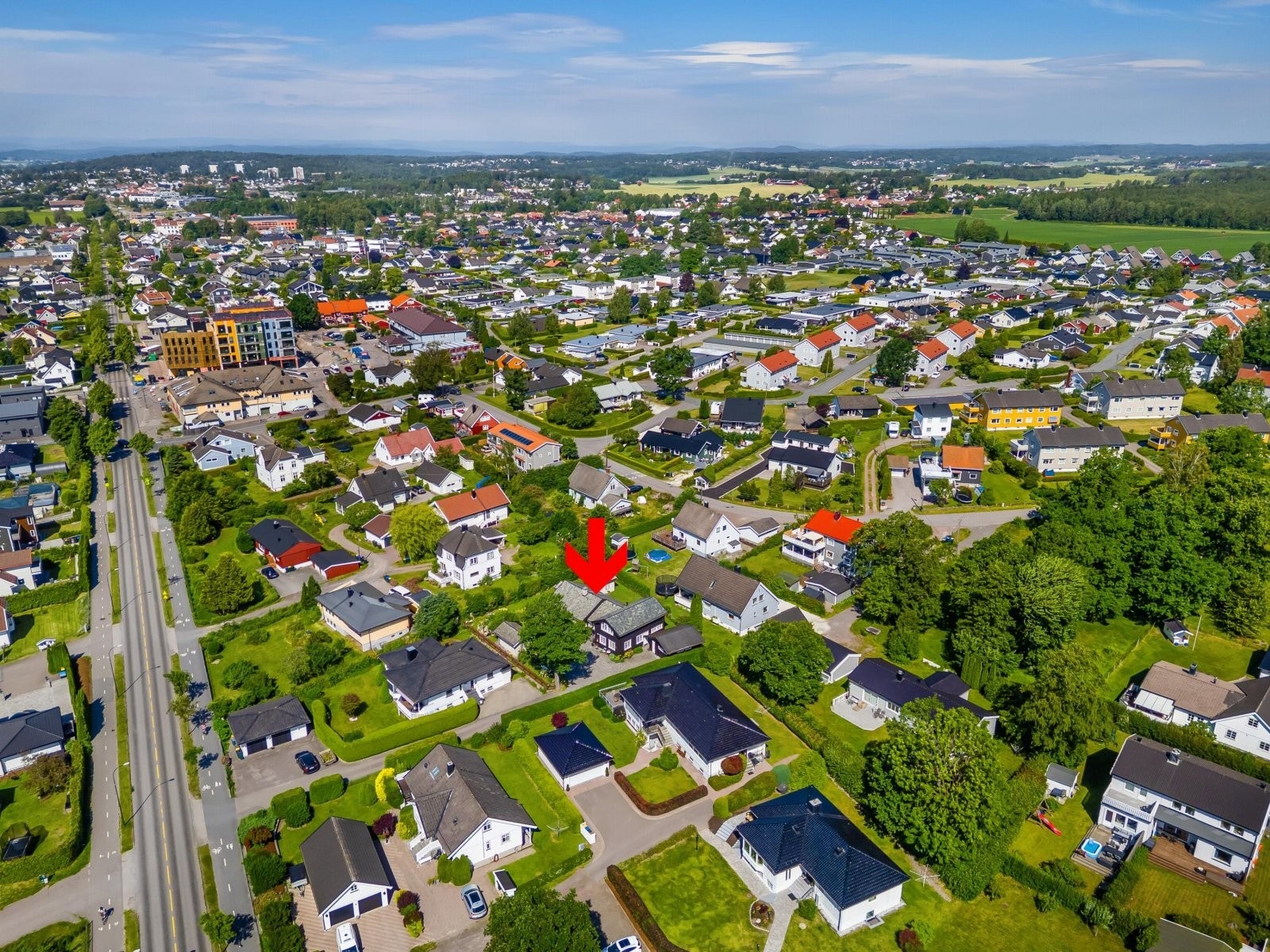 Solrikt og sentralt Galleribilde