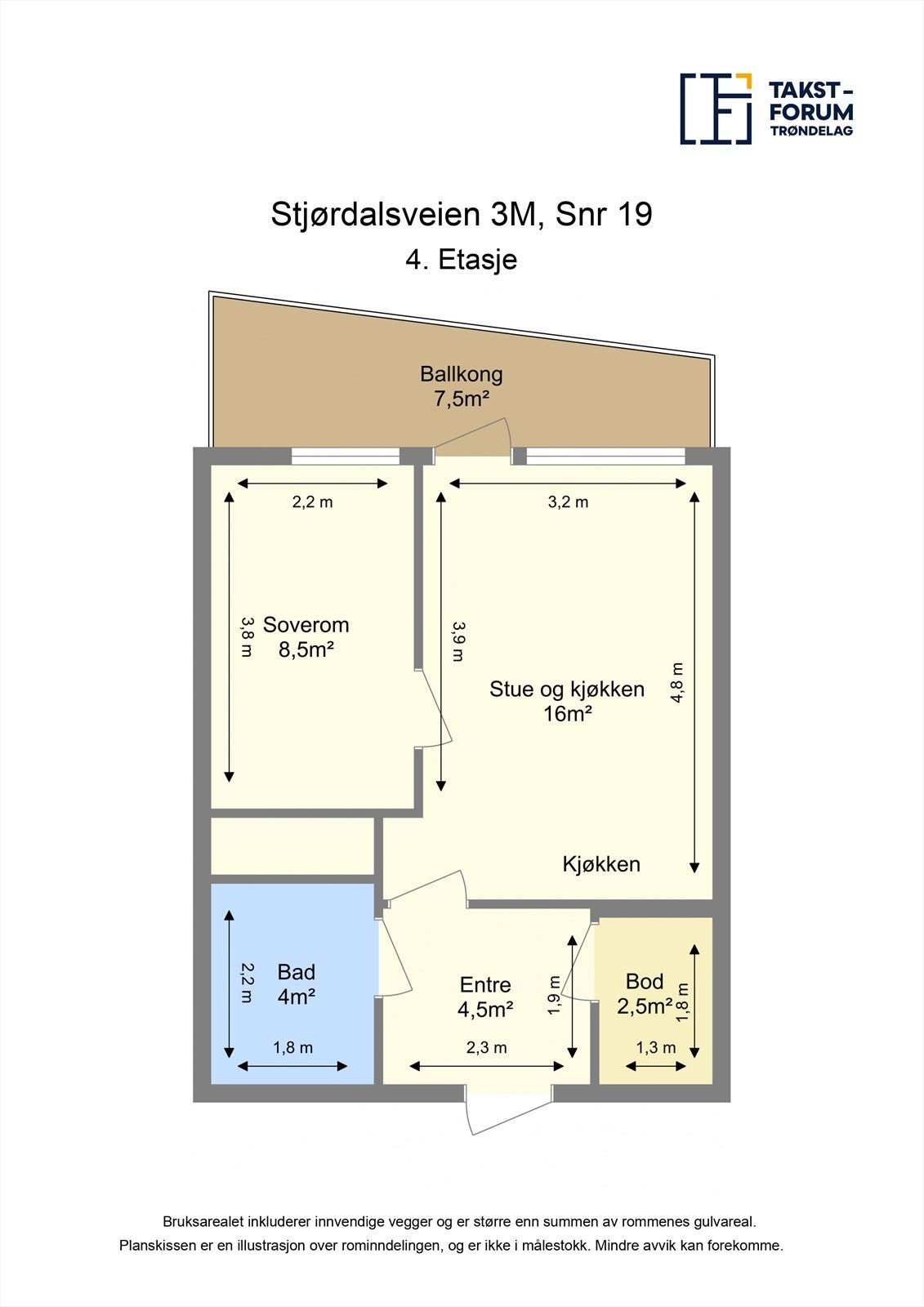 Skissert plantegning Galleribilde