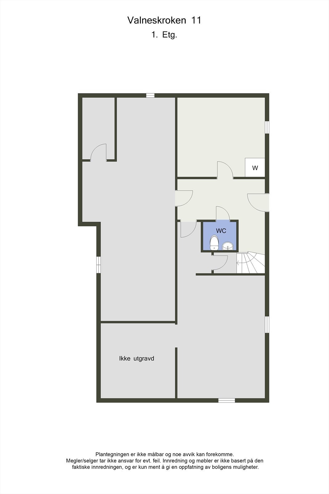 Planskisse 2D - Underetasje Galleribilde