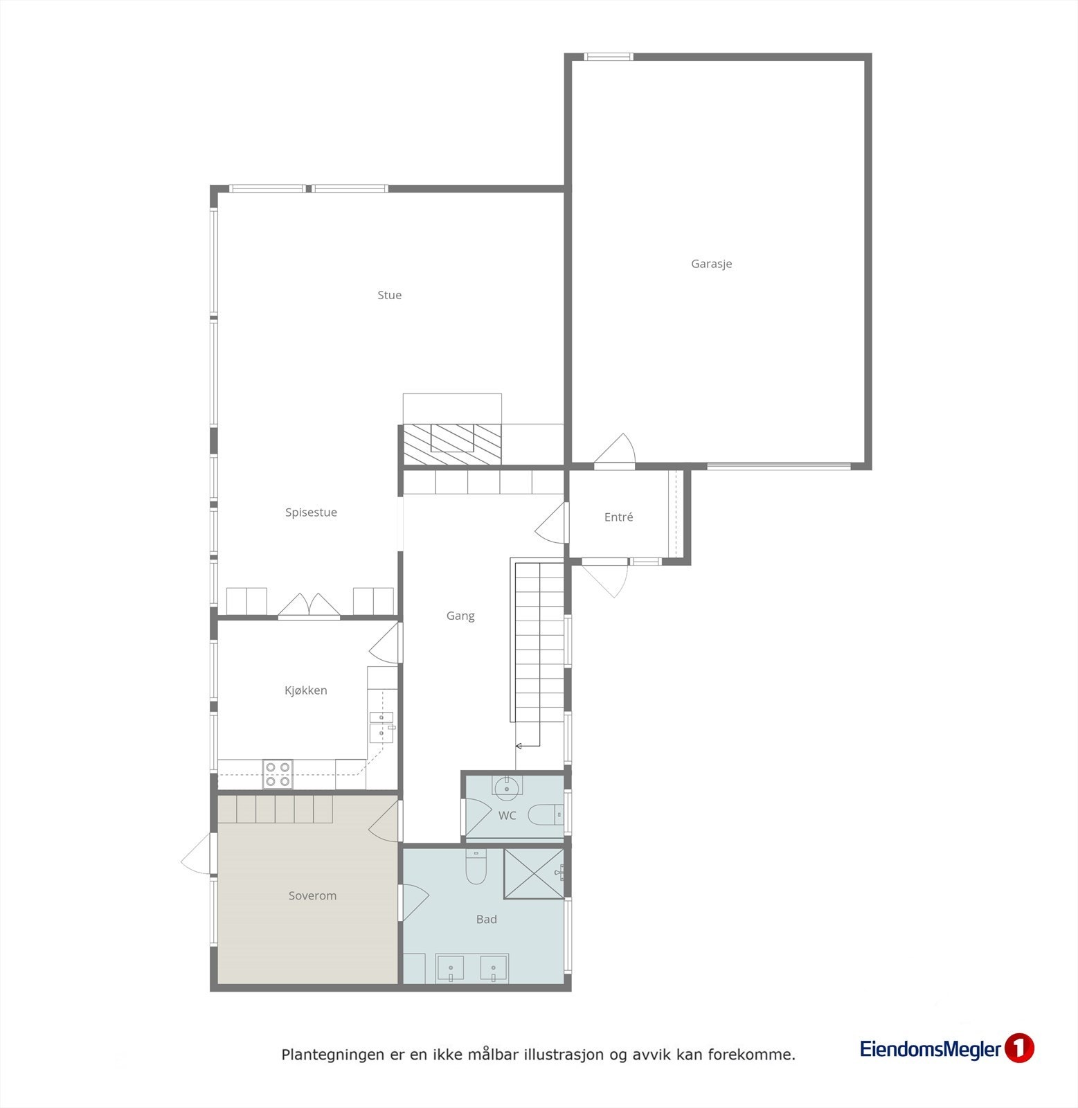 Planløysning hovedetasje Galleribilde