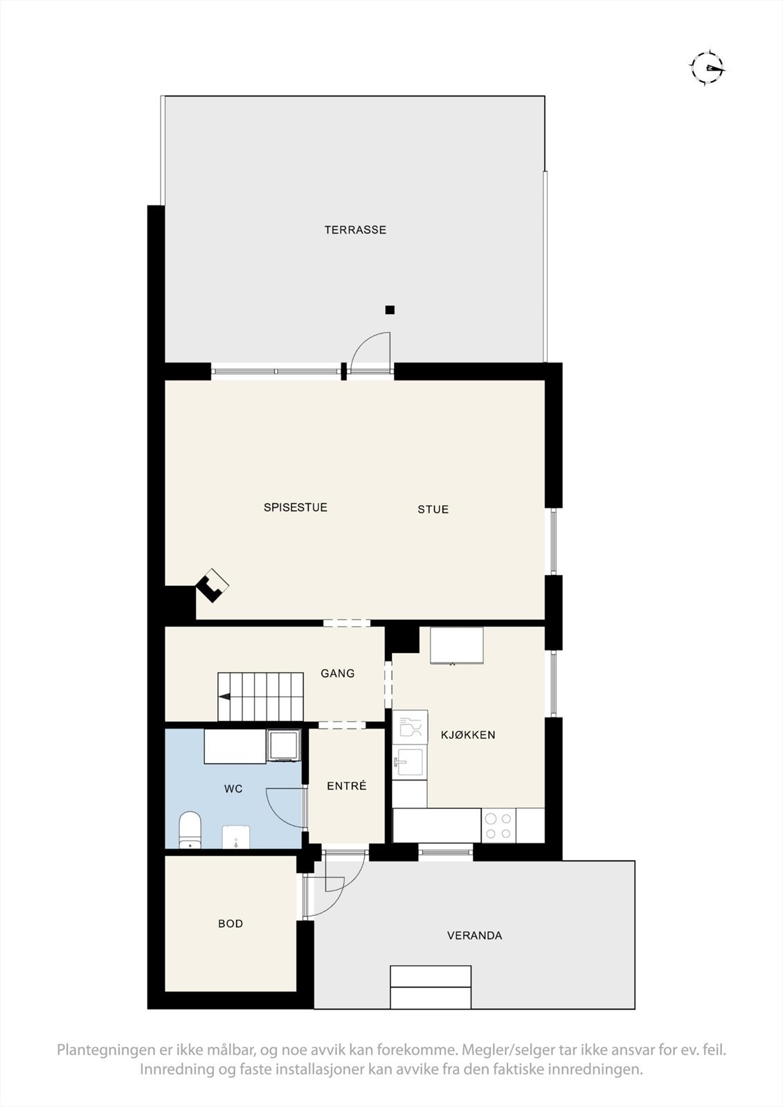 Plantegning 1.etasje Galleribilde